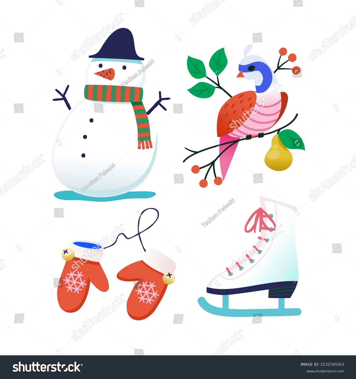 Collection of images to create invitation - Royalty Free Stock Vector ...