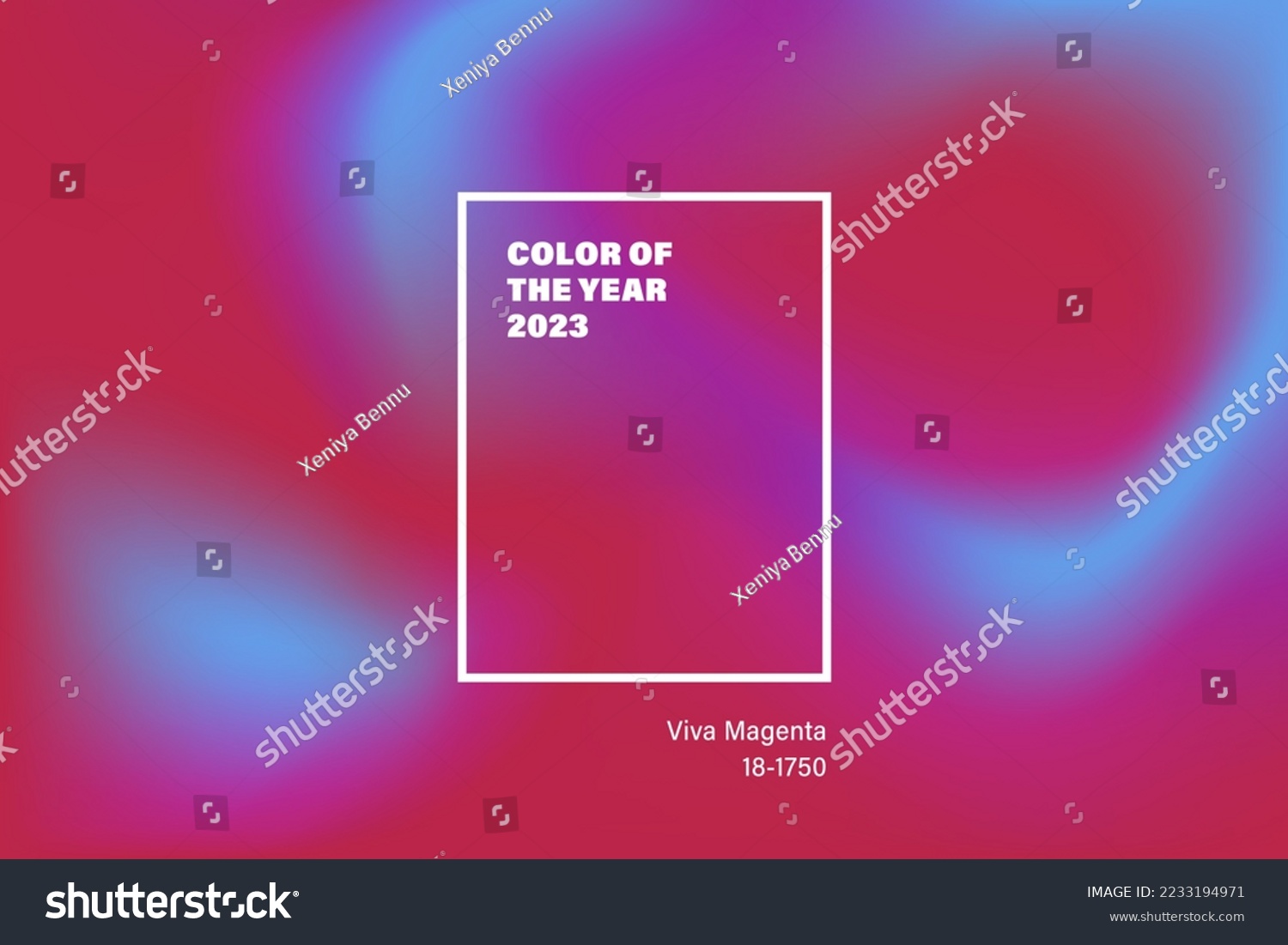 Color of the year 2023. Color trend 2023. Viva - Royalty Free Stock ...