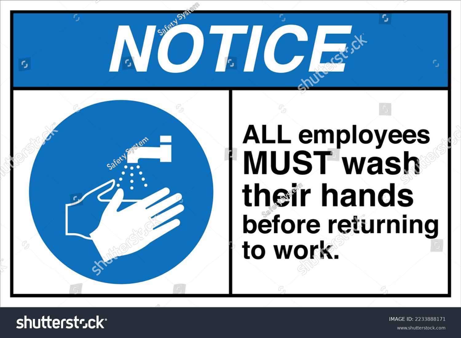 Safety Notice Sign Symbol Icon ANSI Z535 - Royalty Free Stock Vector ...