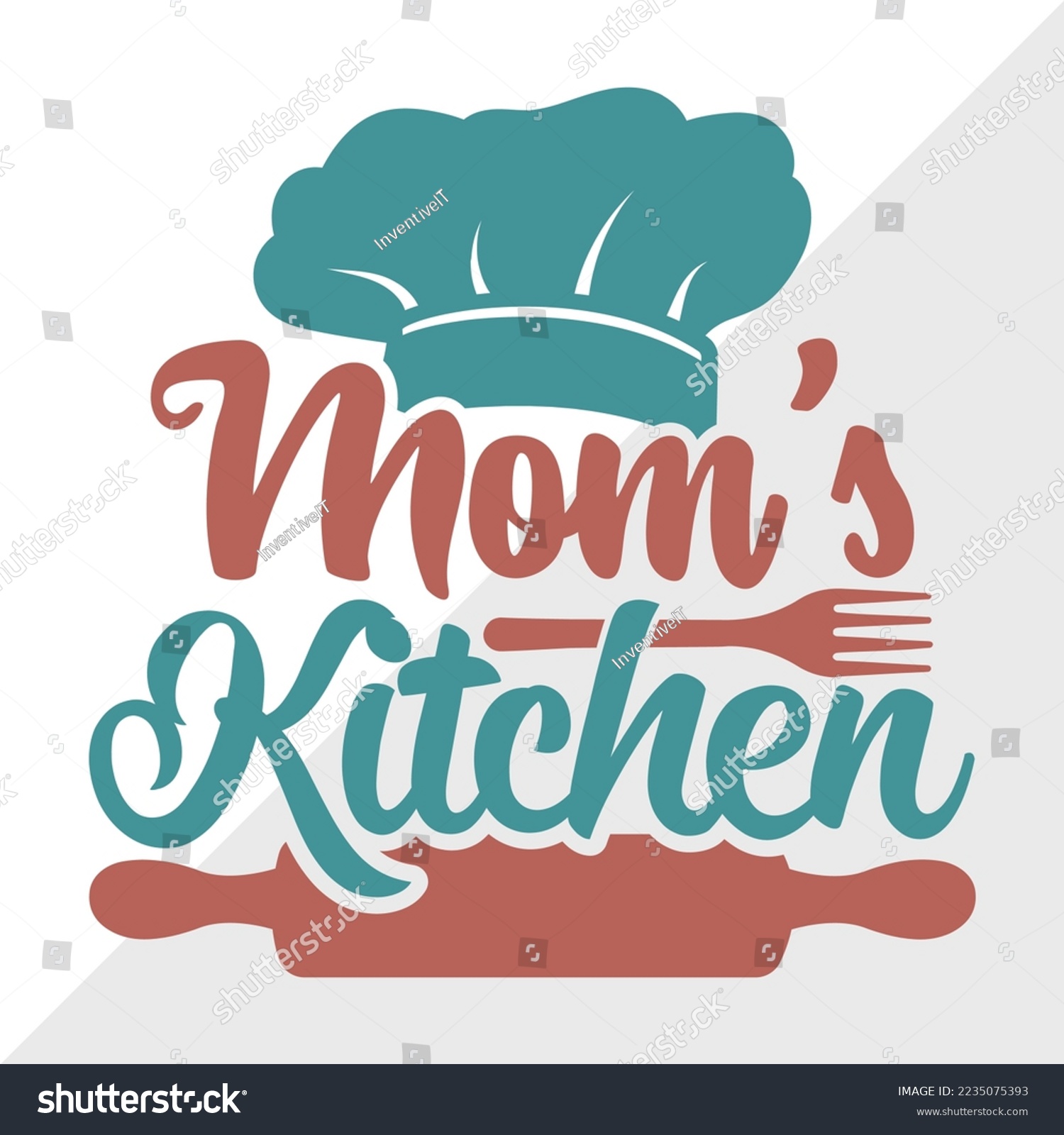 Mom's Kitchen SVG Printable Vector Illustration - Royalty Free Stock ...