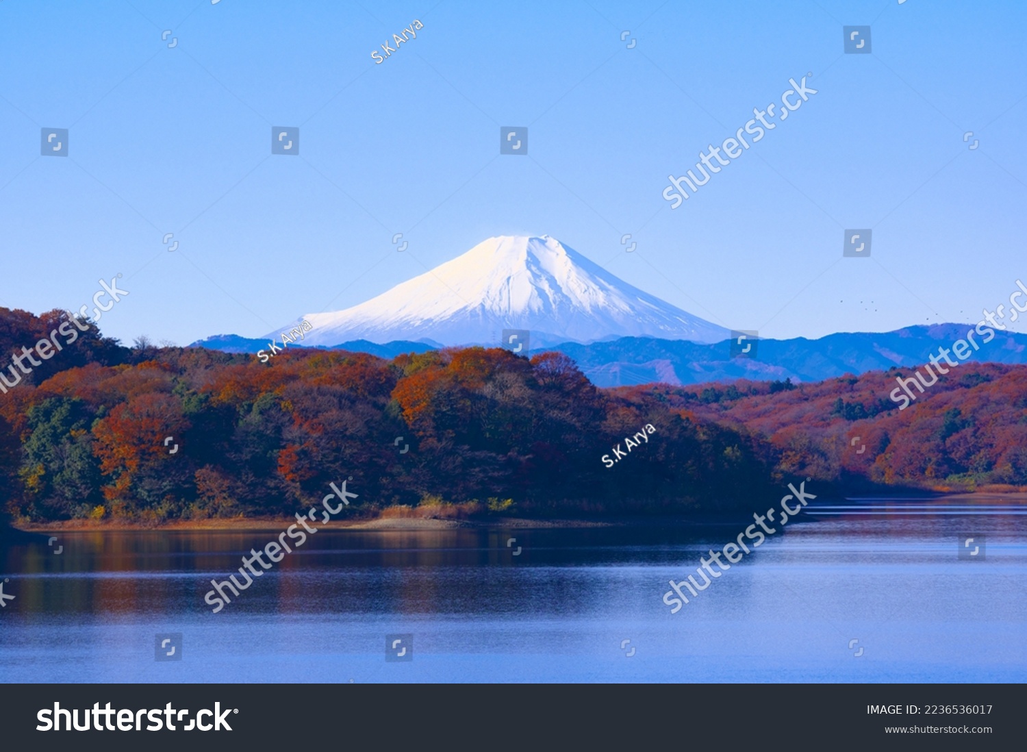 Snowcapped Mount fuji in Japan #2236536017