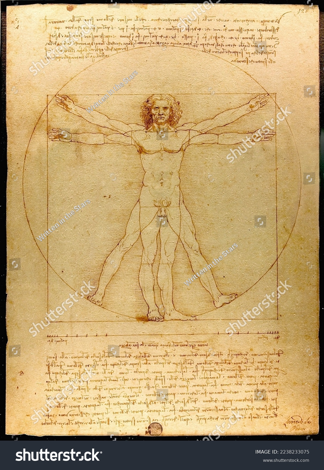 Da Vinci Vitruvian from 1492 #2238233075