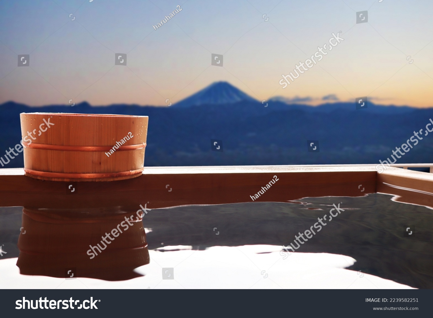 A hot spring while watching the superb view #2239582251