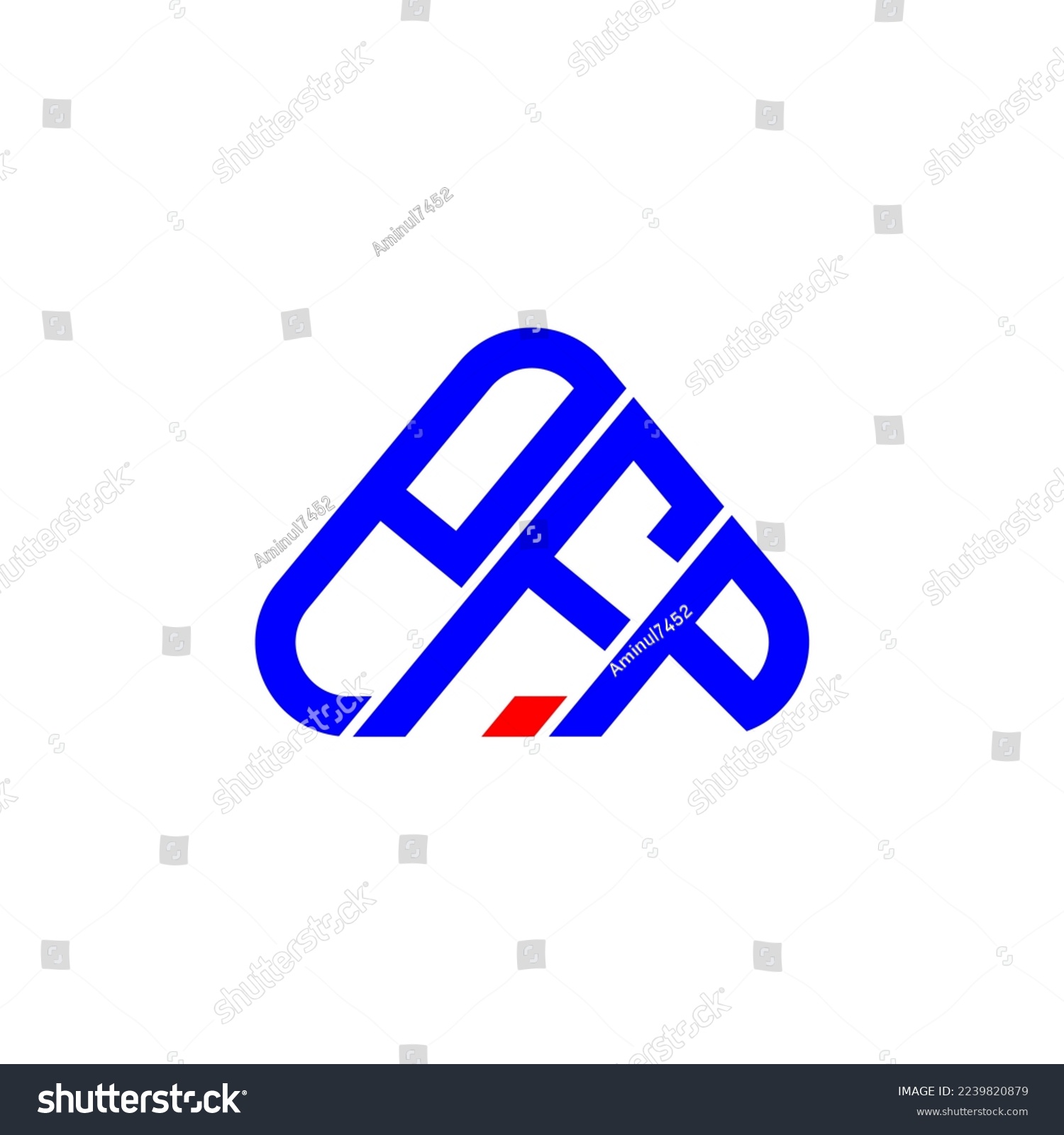 PFP letter logo creative design with vector - Royalty Free Stock Vector ...