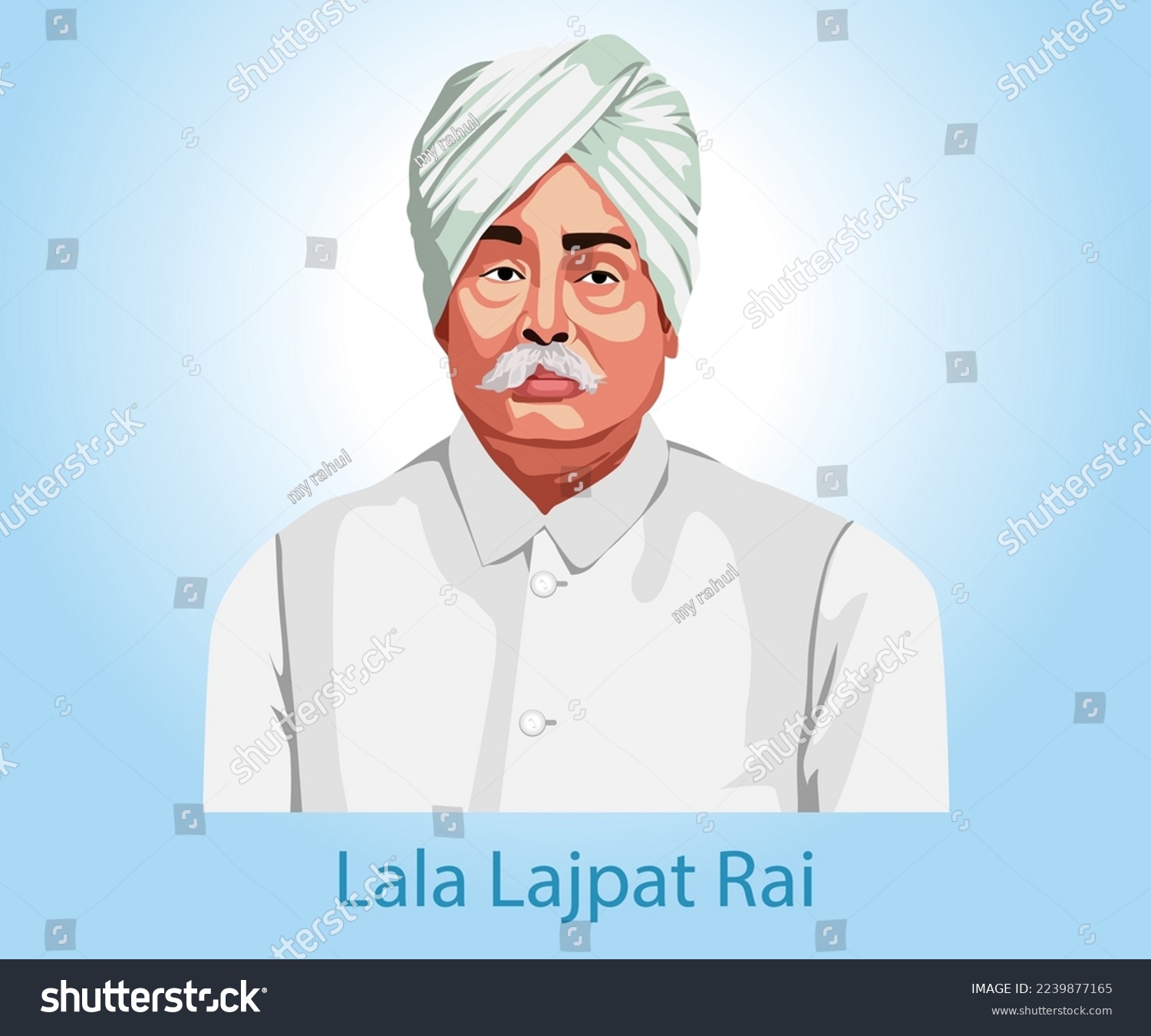 Lala Lajpat rai was freedom fighter, and - Royalty Free Stock Vector ...