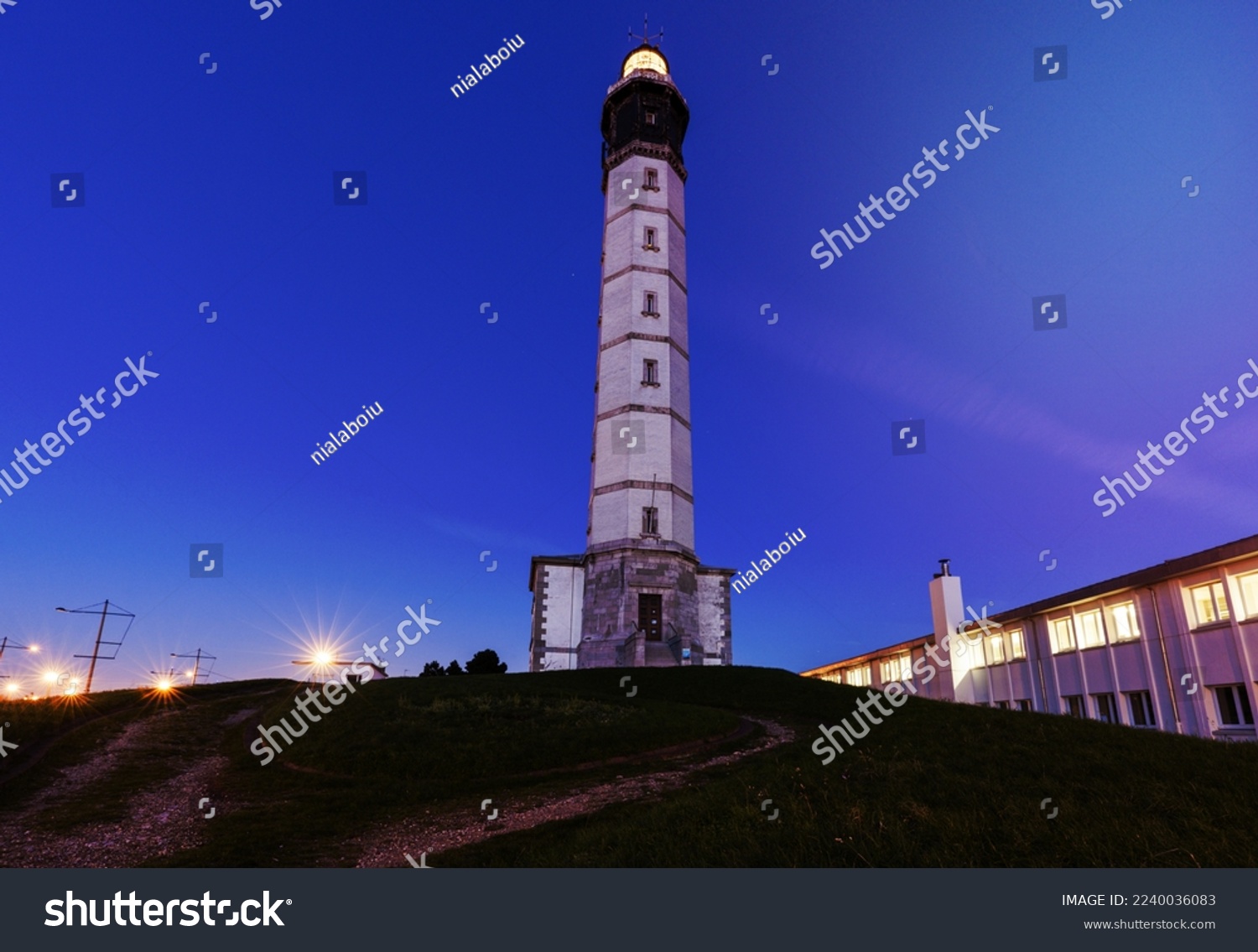 Calais Lighthouse. Calais, Nord-Pas-de-Calais-Picardy, France. #2240036083