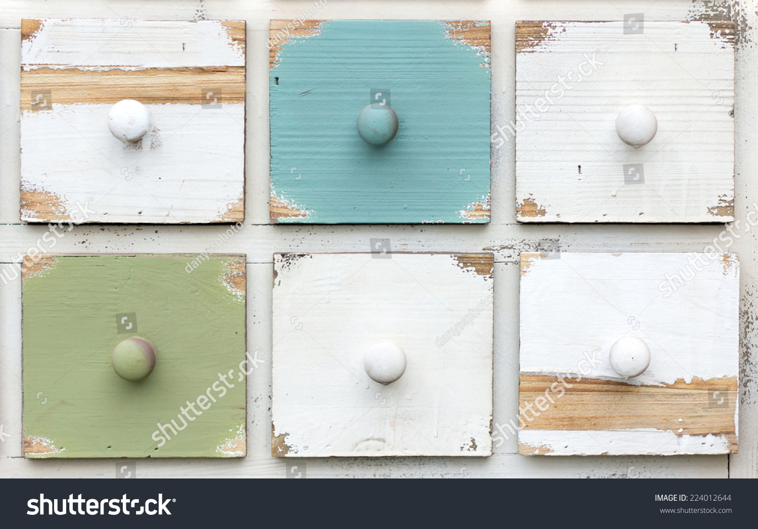  Wooden crates-style colored "shabby chic" #224012644