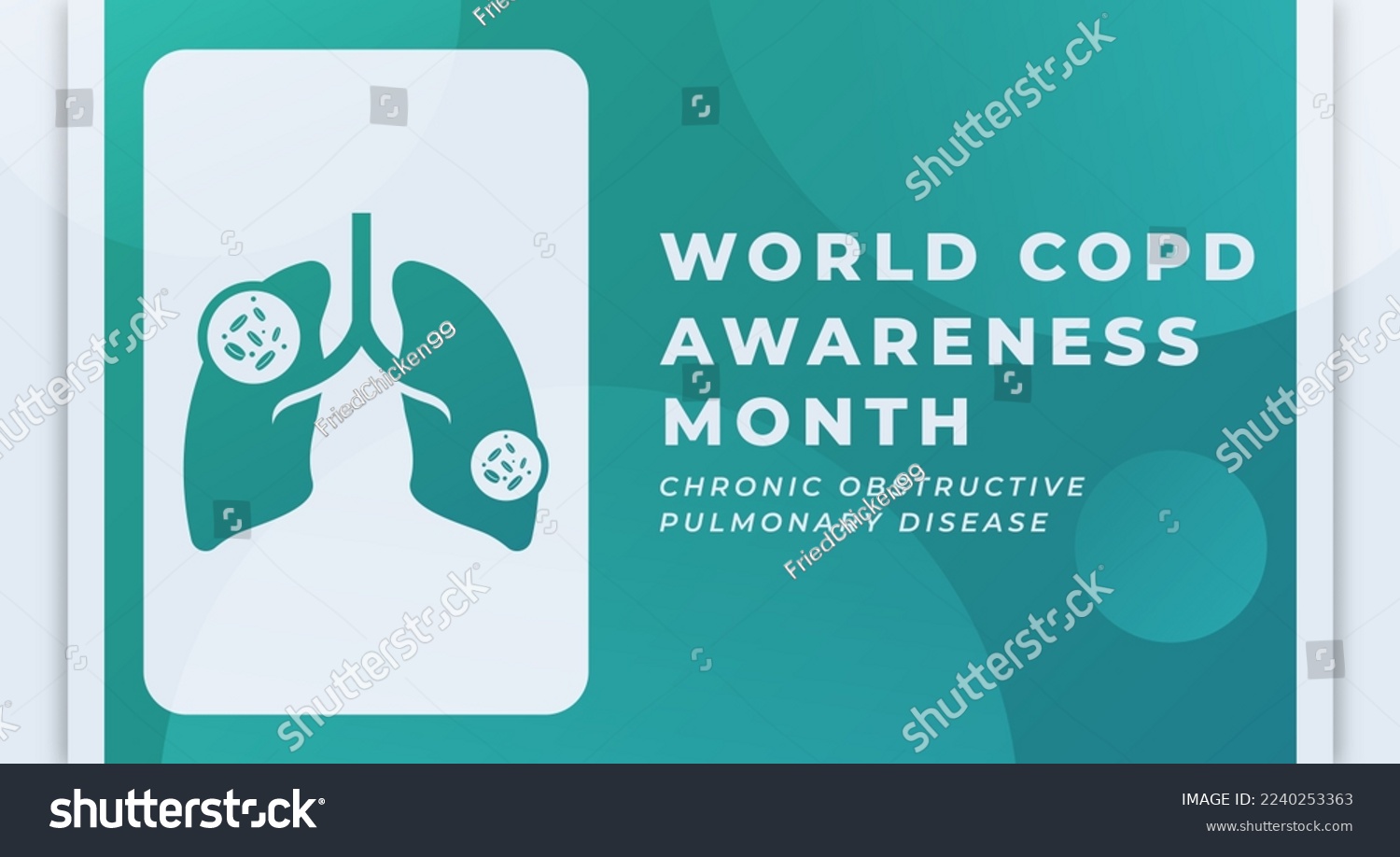 Happy COPD Awareness Month Celebration Vector - Royalty Free Stock ...