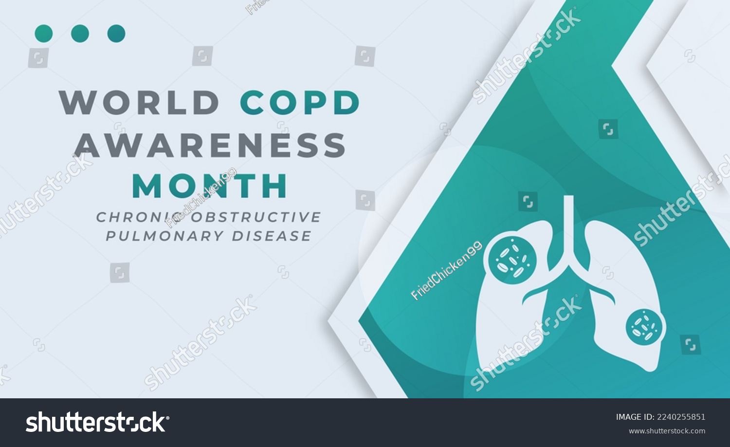 Happy COPD Awareness Month Celebration Vector - Royalty Free Stock ...