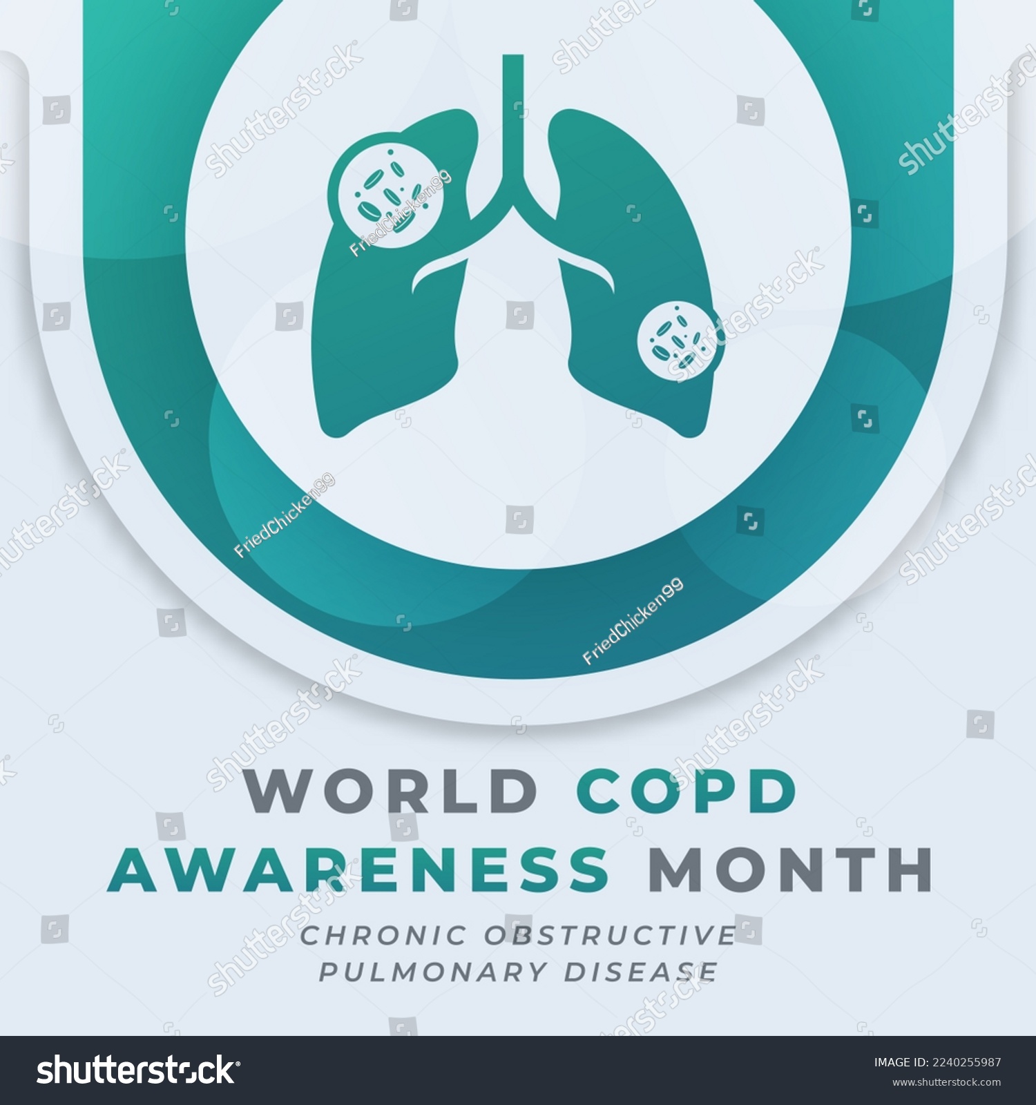 Happy COPD Awareness Month Celebration Vector - Royalty Free Stock ...