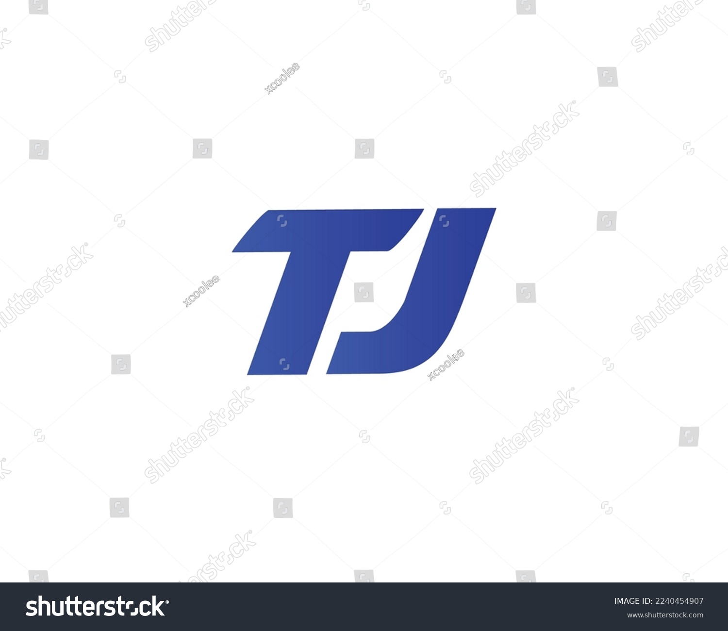 TJ logo design vector template - Royalty Free Stock Vector 2240454907 ...