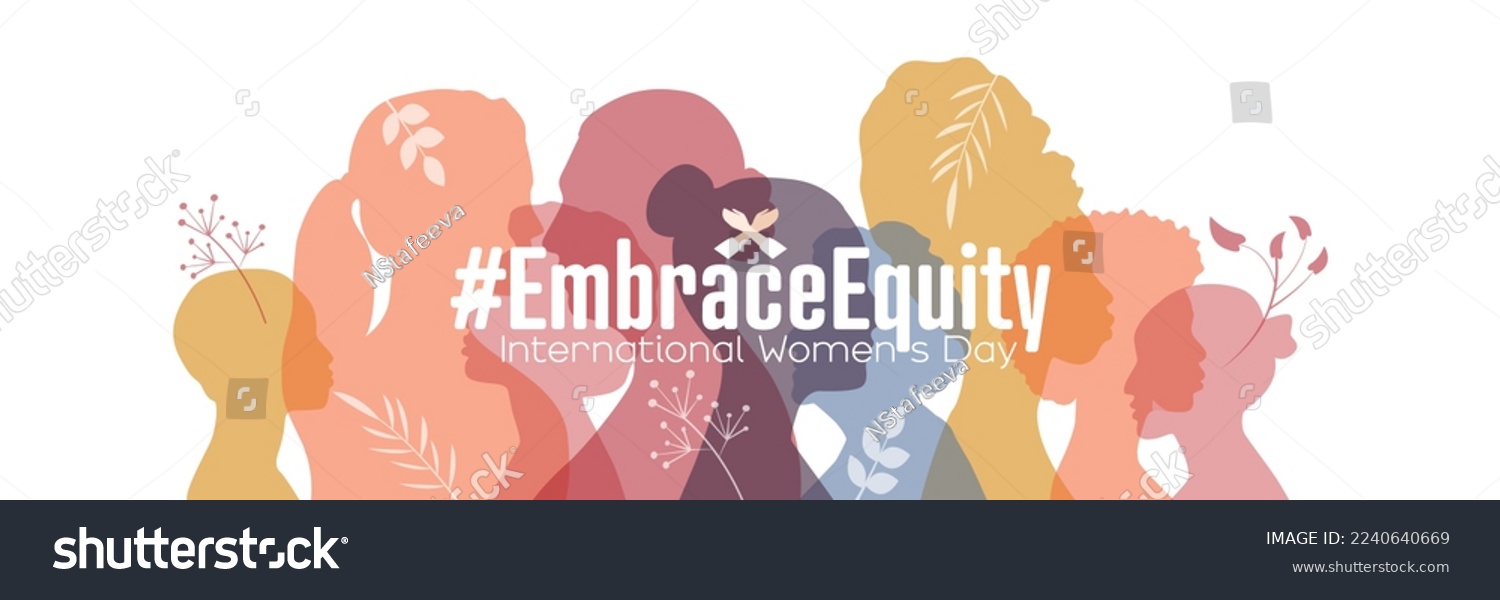 International Women's Day banner. #EmbraceEquity #2240640669