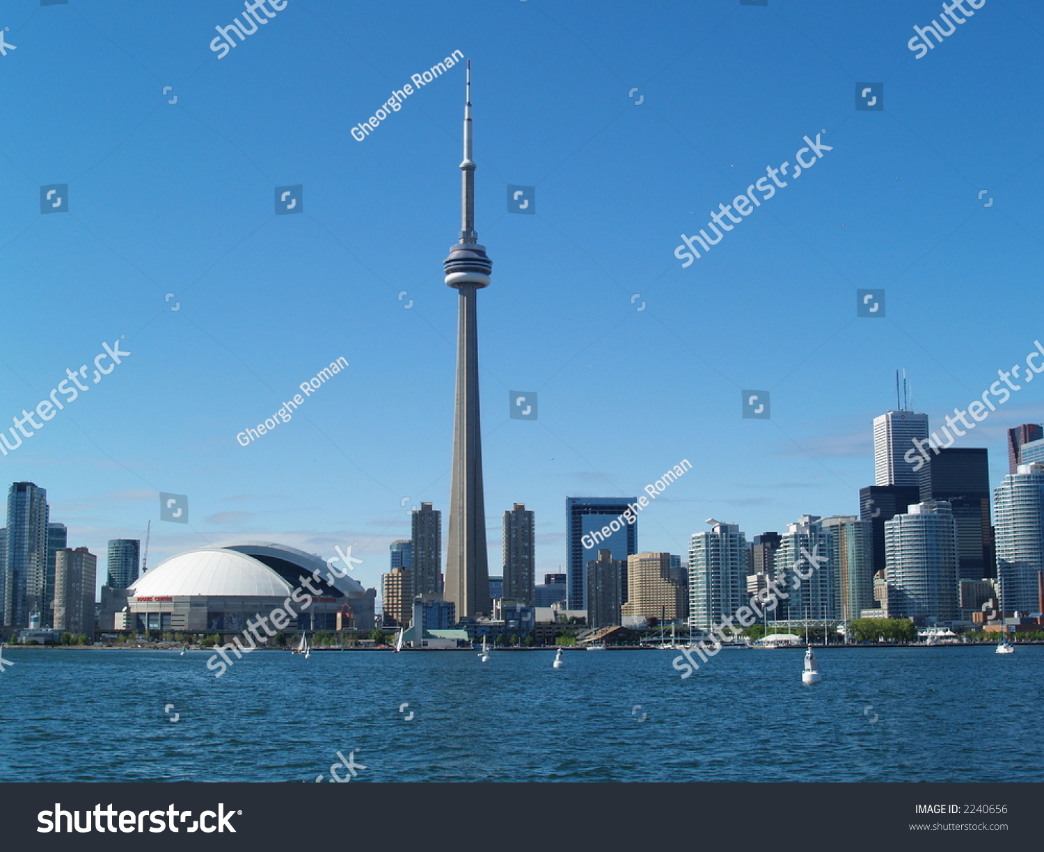 Toronto Skyline from Toronto Island on Lake Ontario #2240656