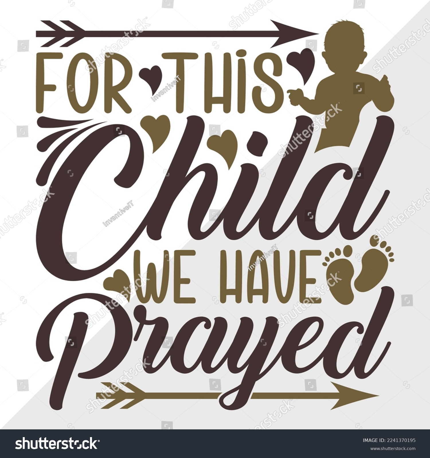 For This Child We Have Prayed SVG Printable - Royalty Free Stock Vector ...