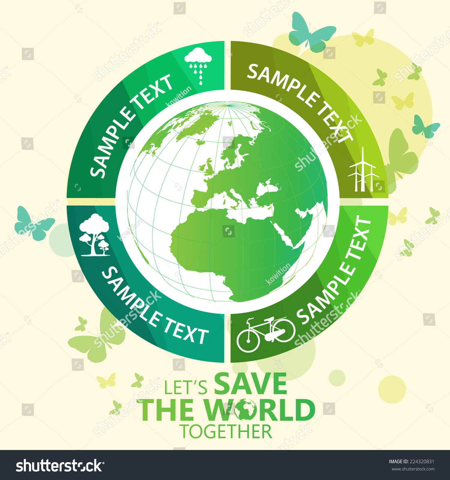 save the world Royalty Free Stock Vector 224320831