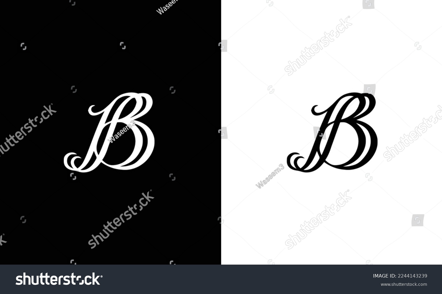 Letter BB Logo, Alphabet BB Logo, Initials BB - Royalty Free Stock ...