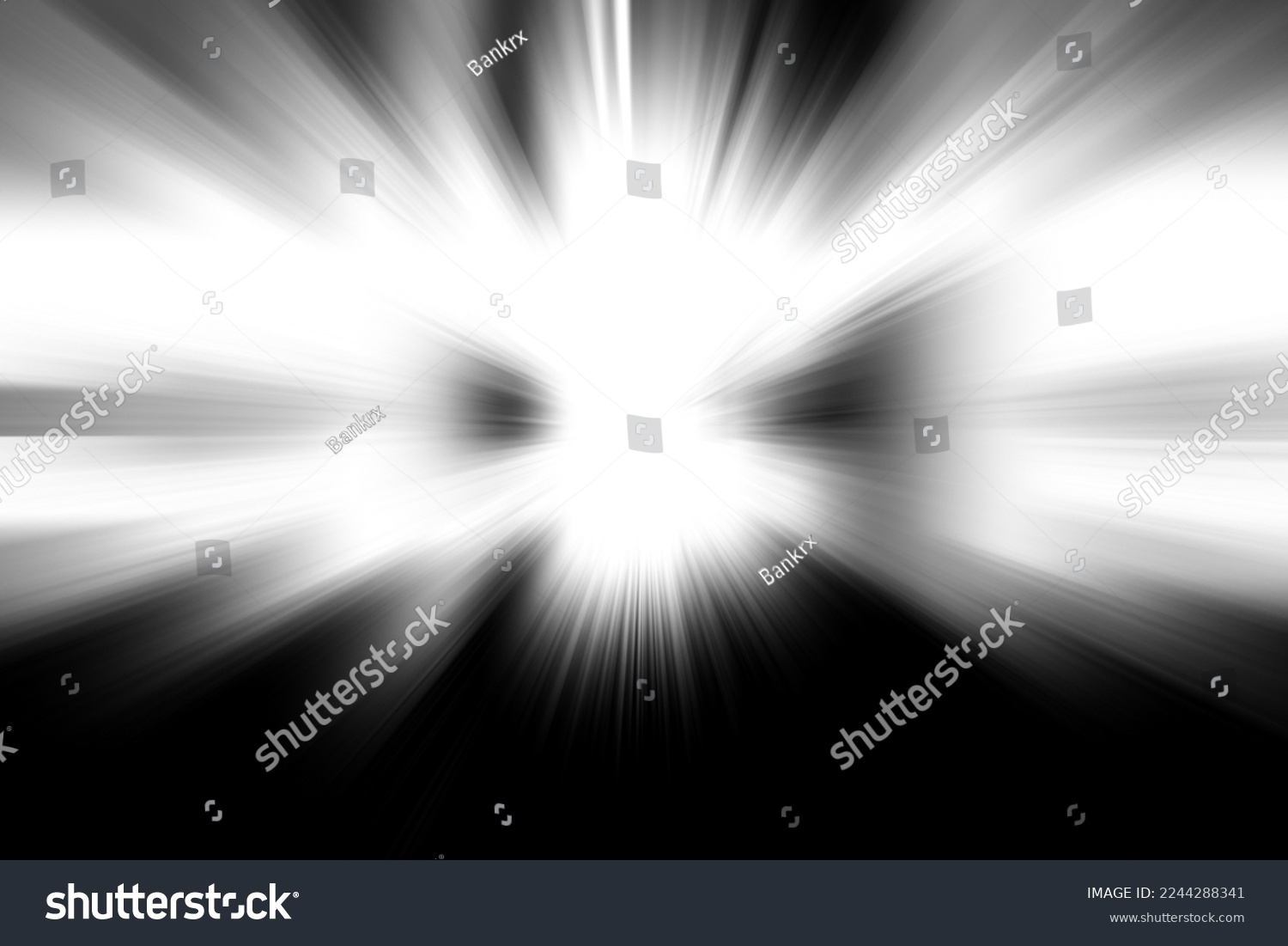 Balck line as speed movement or explosion or zoom usage on white background #2244288341