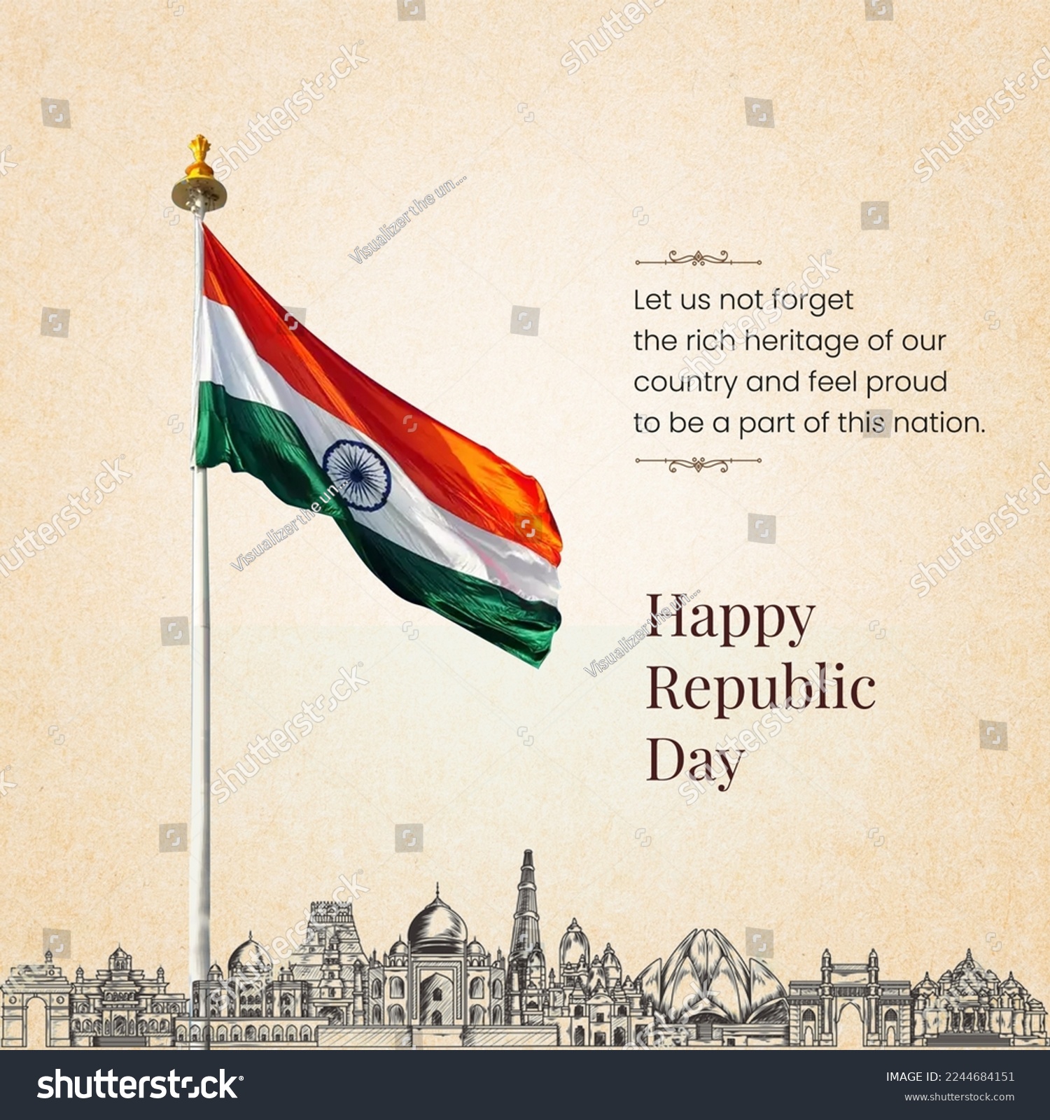 Happy Republic and Independence Day of India #2244684151