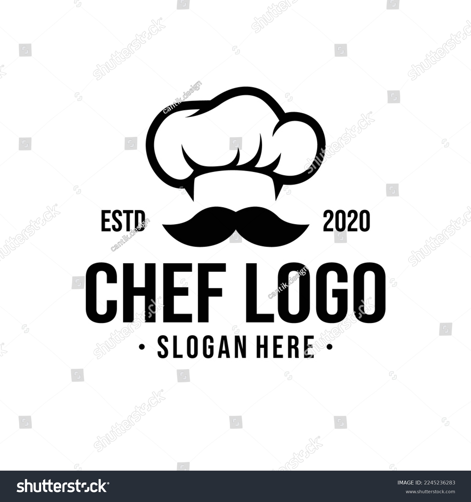 Chef Hat Logo Design Template Inspiration, - Royalty Free Stock Vector ...