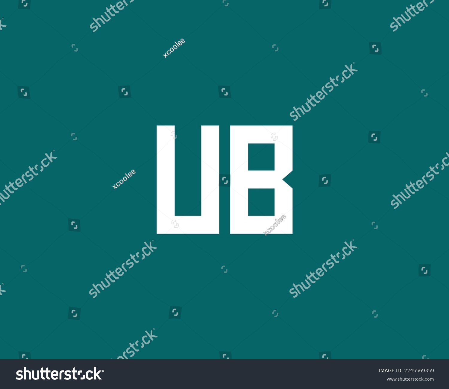 UB Logo design vector template - Royalty Free Stock Vector 2245569359 ...