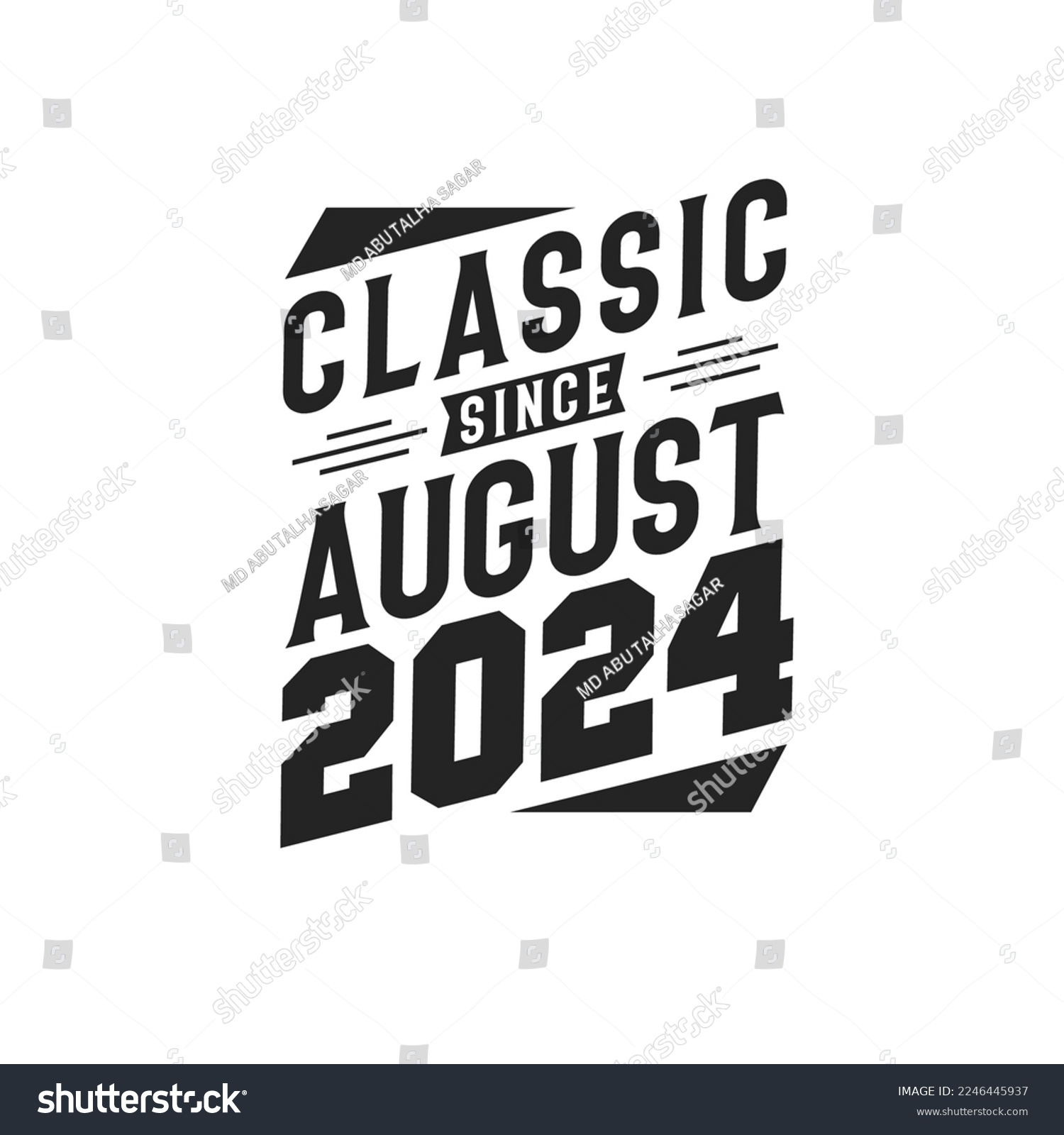 Classic Since August 2025. Born in August 2025 Royalty Free Stock