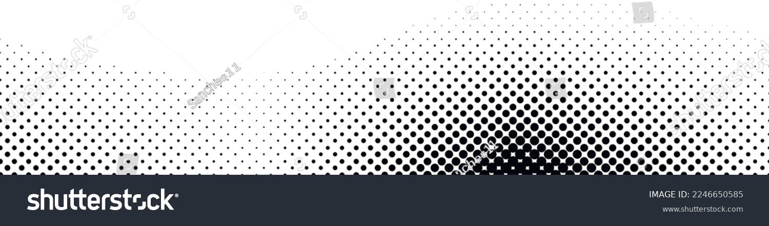 Wave halftone pattern. Halftone dots background #2246650585