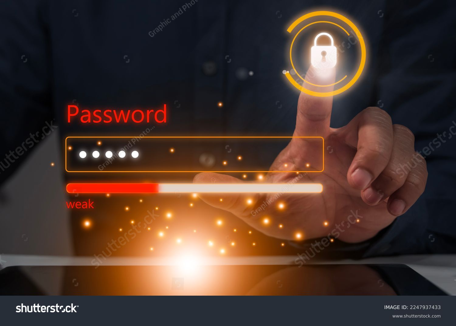 Secure internet access and personal information security. Type your login and password on the virtual screen. Protect personal information from hackers. weak data protection. #2247937433