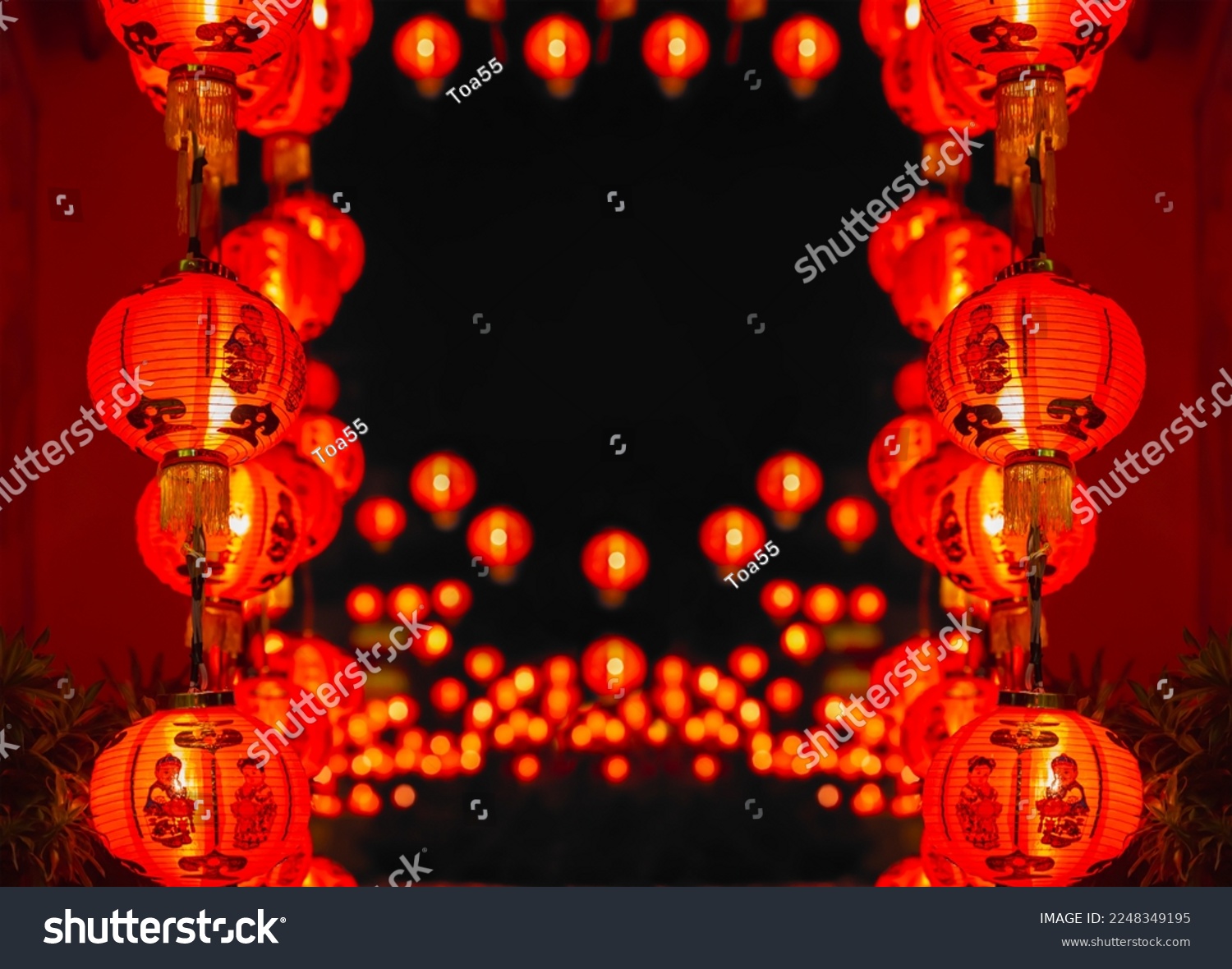 Chinese new year lanterns in old town area. #2248349195