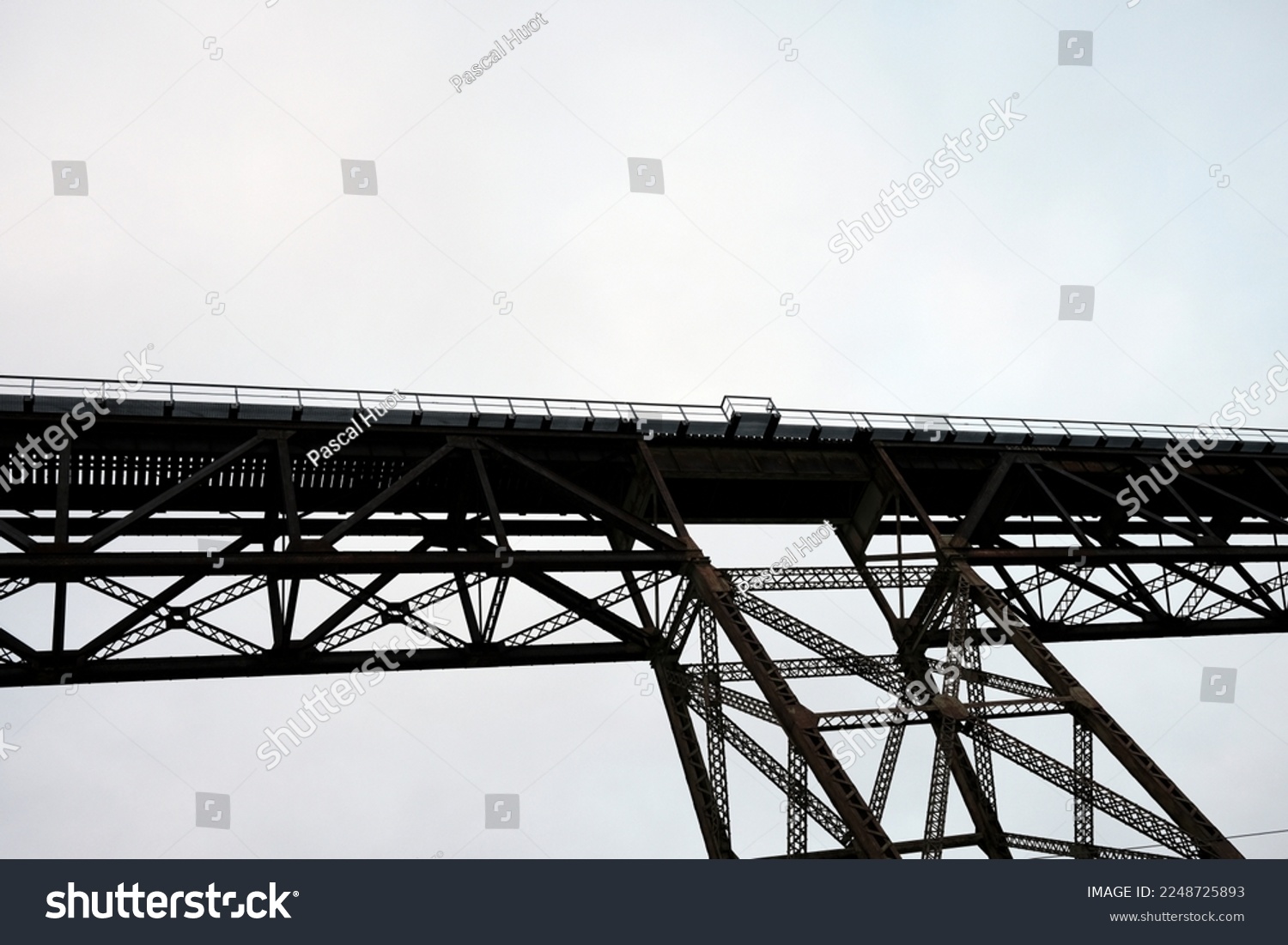 detail of a railway trestle bridge #2248725893