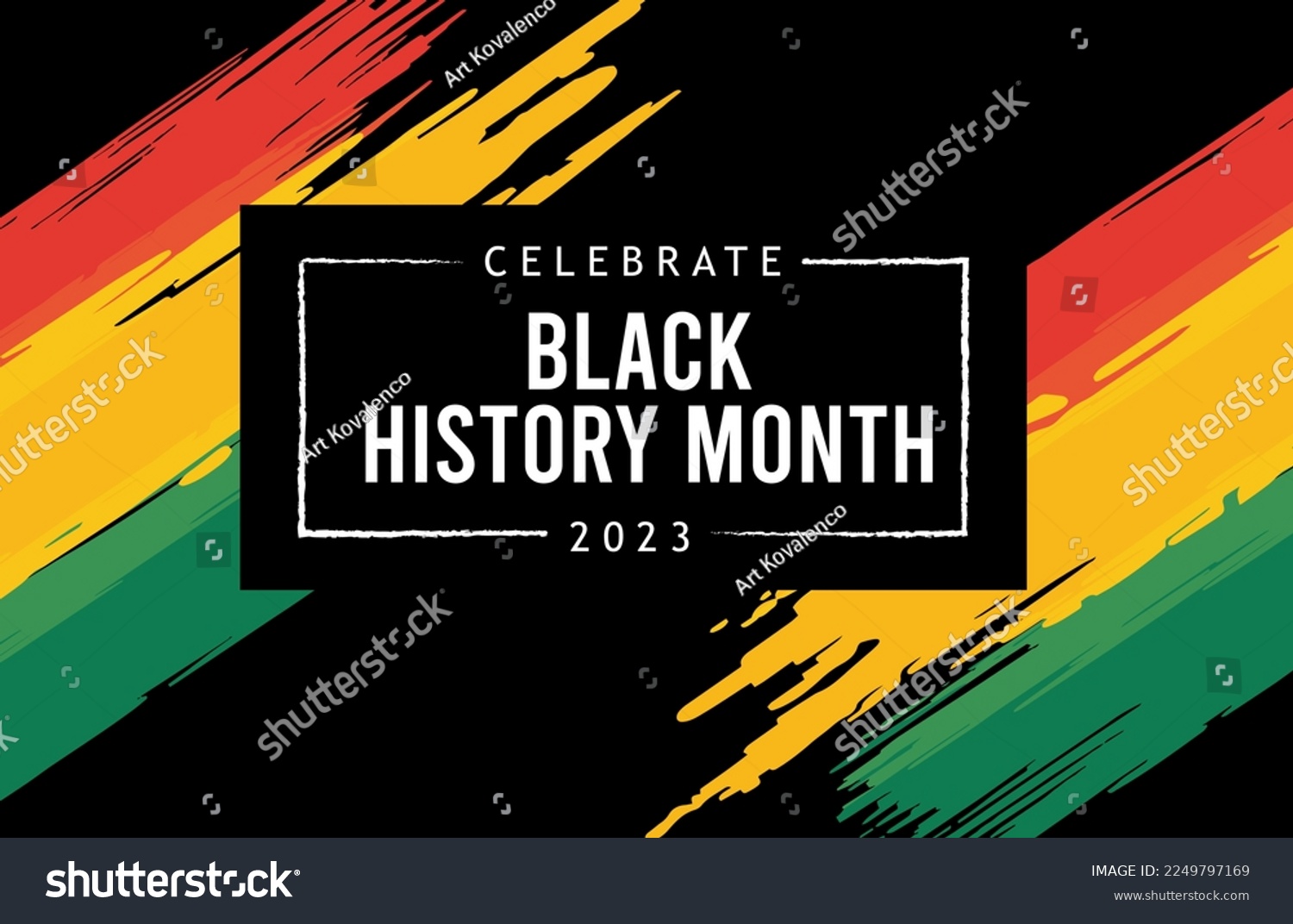 Black history month celebrate. vector illustration design graphic Black history month #2249797169