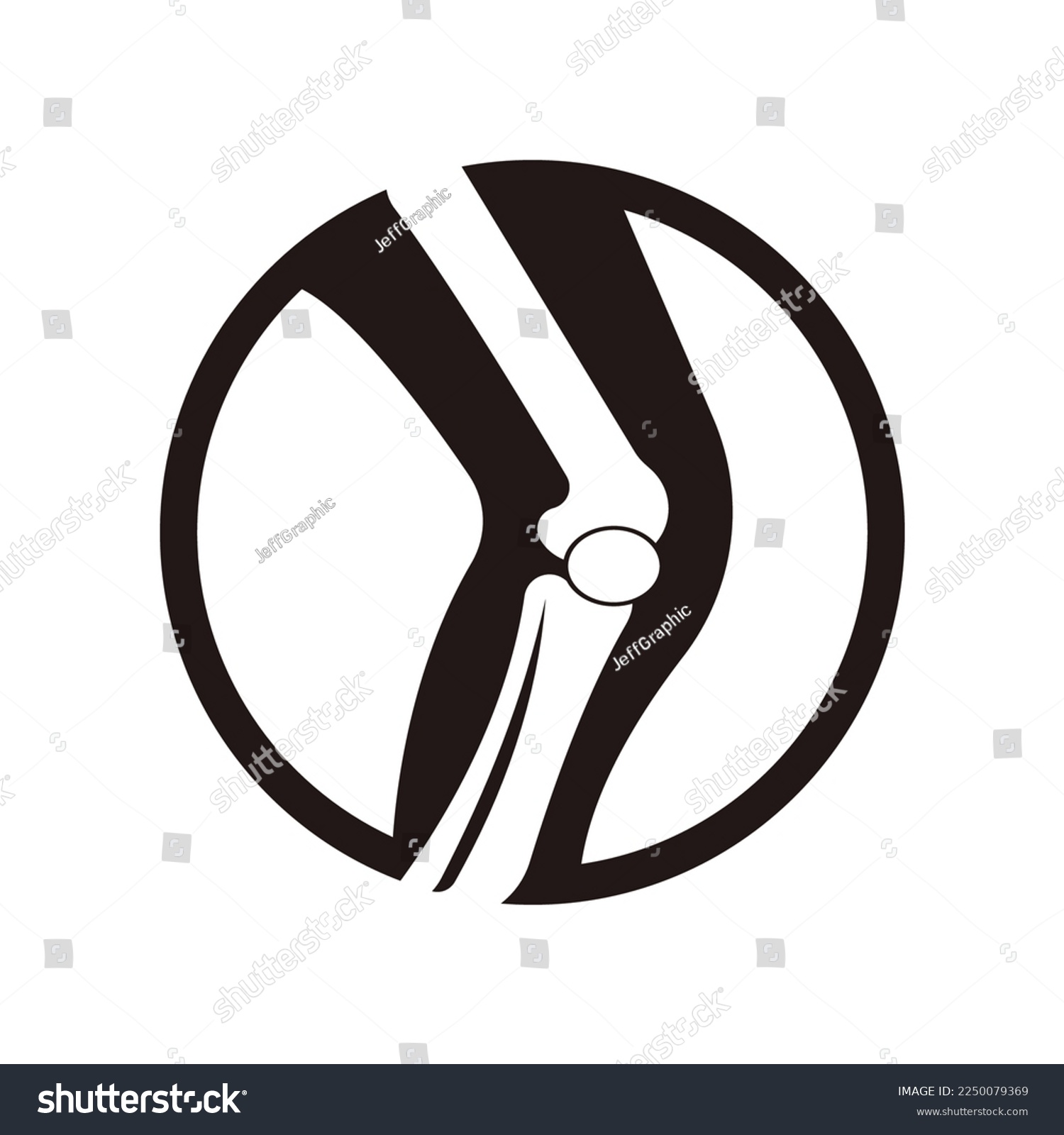 Joint Bones Vector Logo Design For Orthopedic - Royalty Free Stock 