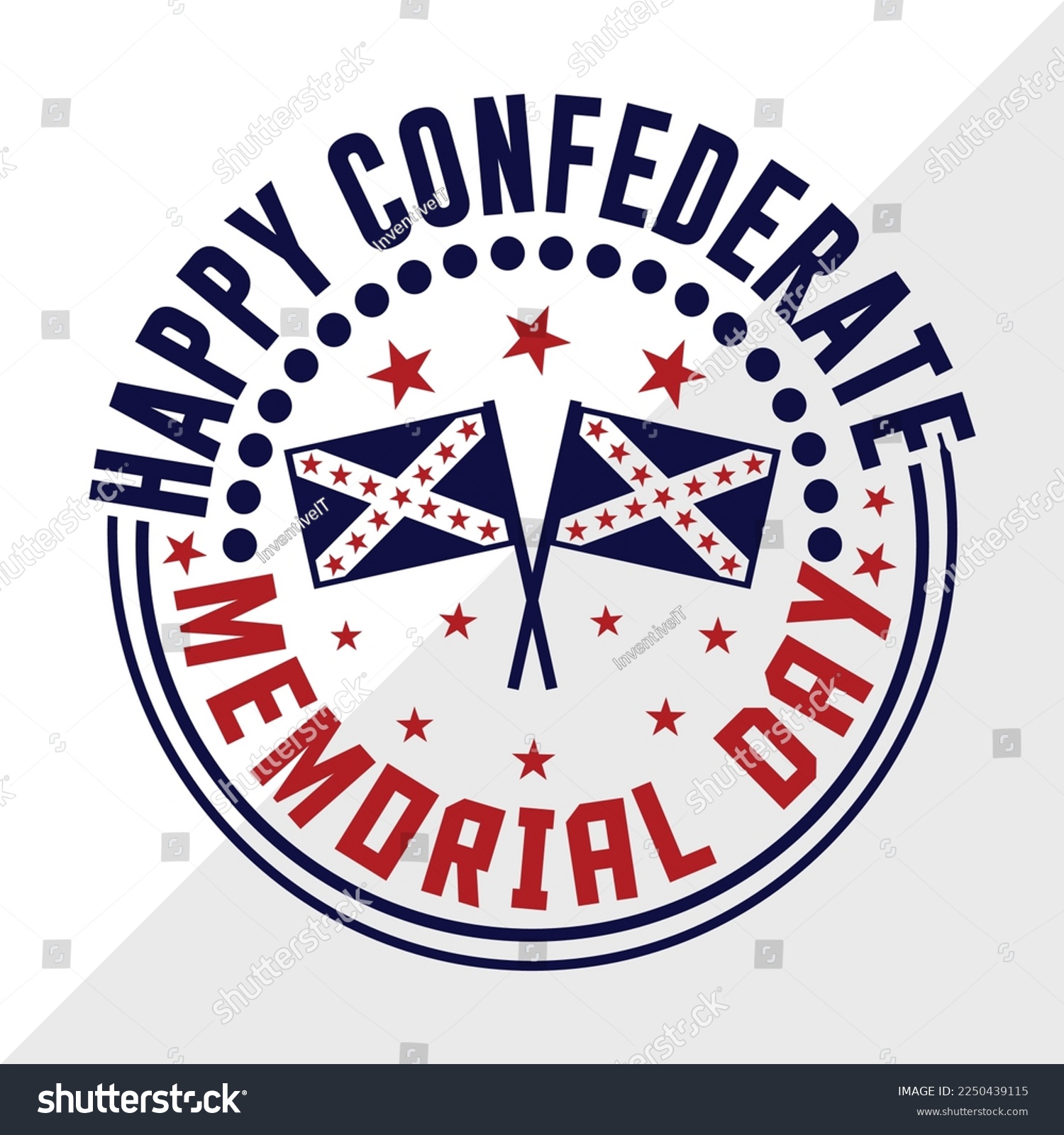 Confederate Memorial Day SVG Printable Vector - Royalty Free Stock ...