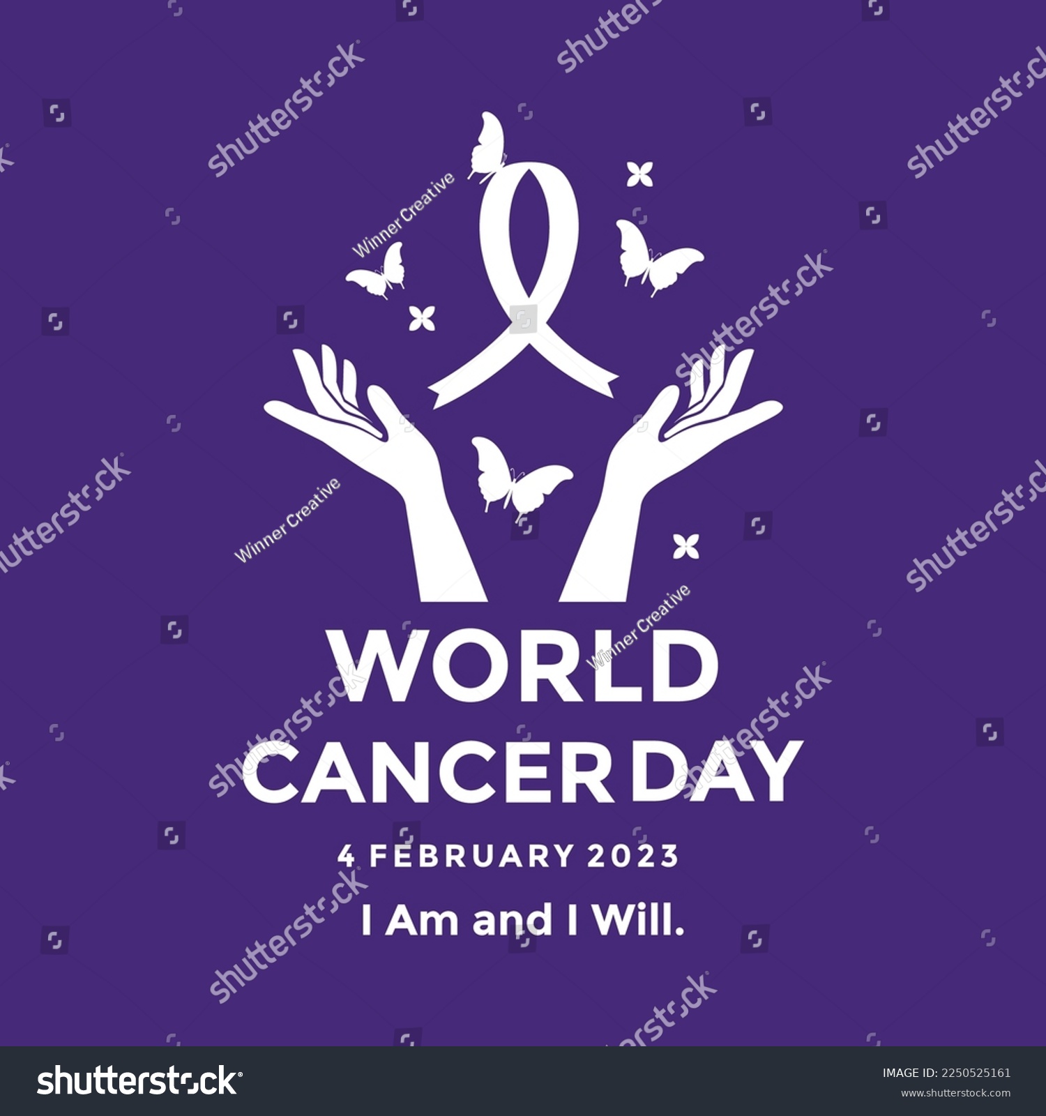 World Cancer Day Campaign Logo World Cancer Day Royalty Free Stock Vector 2250525161 0609