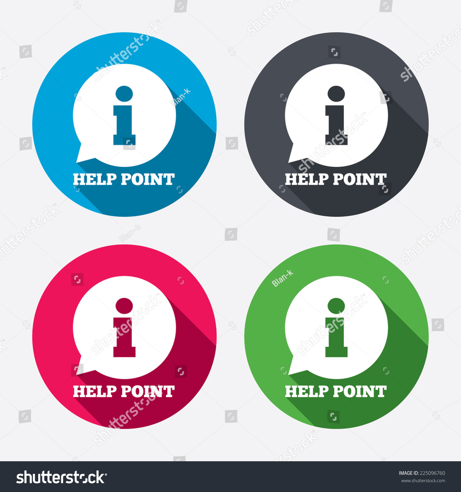 Help point sign icon. Information symbol. Circle - Royalty Free Stock ...