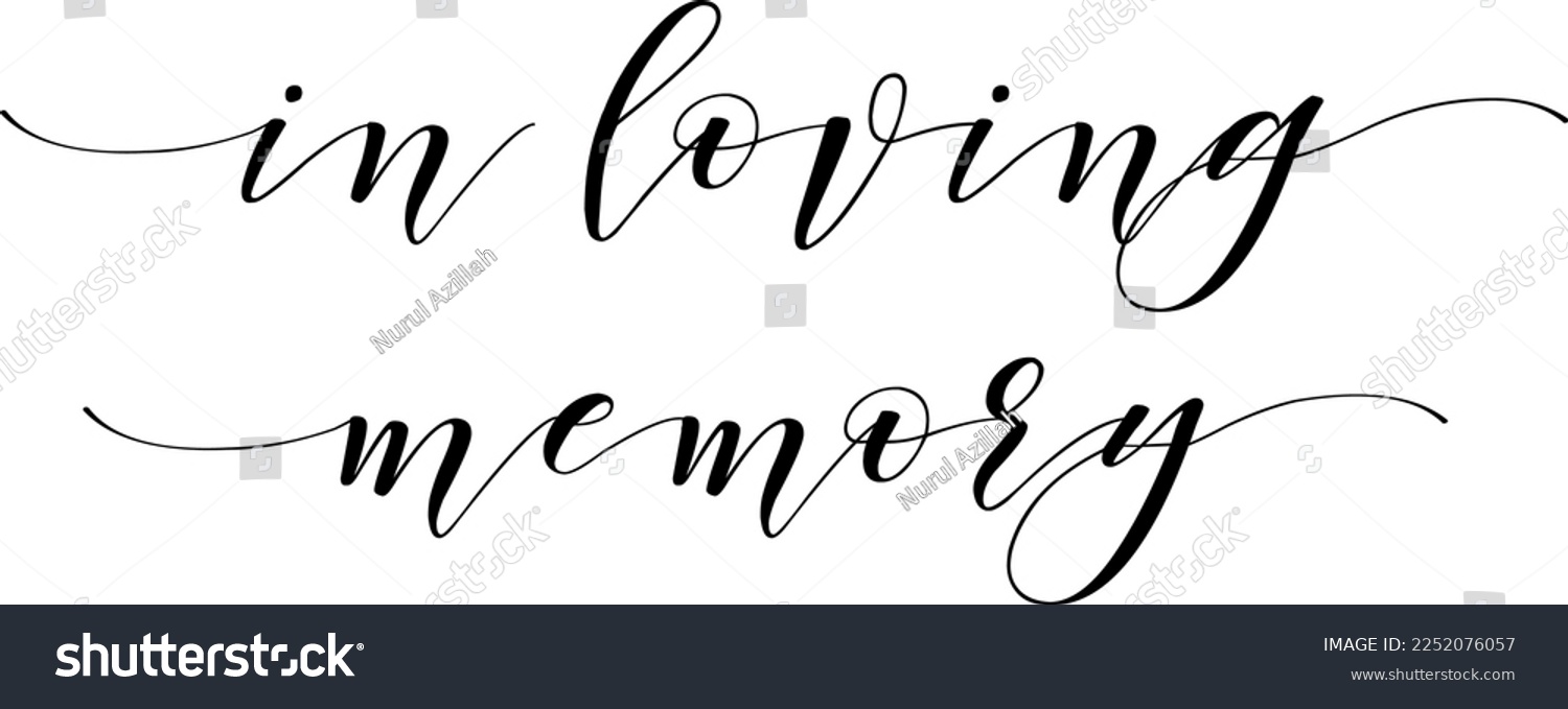 Modern Script Typography Wedding Sign for in loving memory
 #2252076057