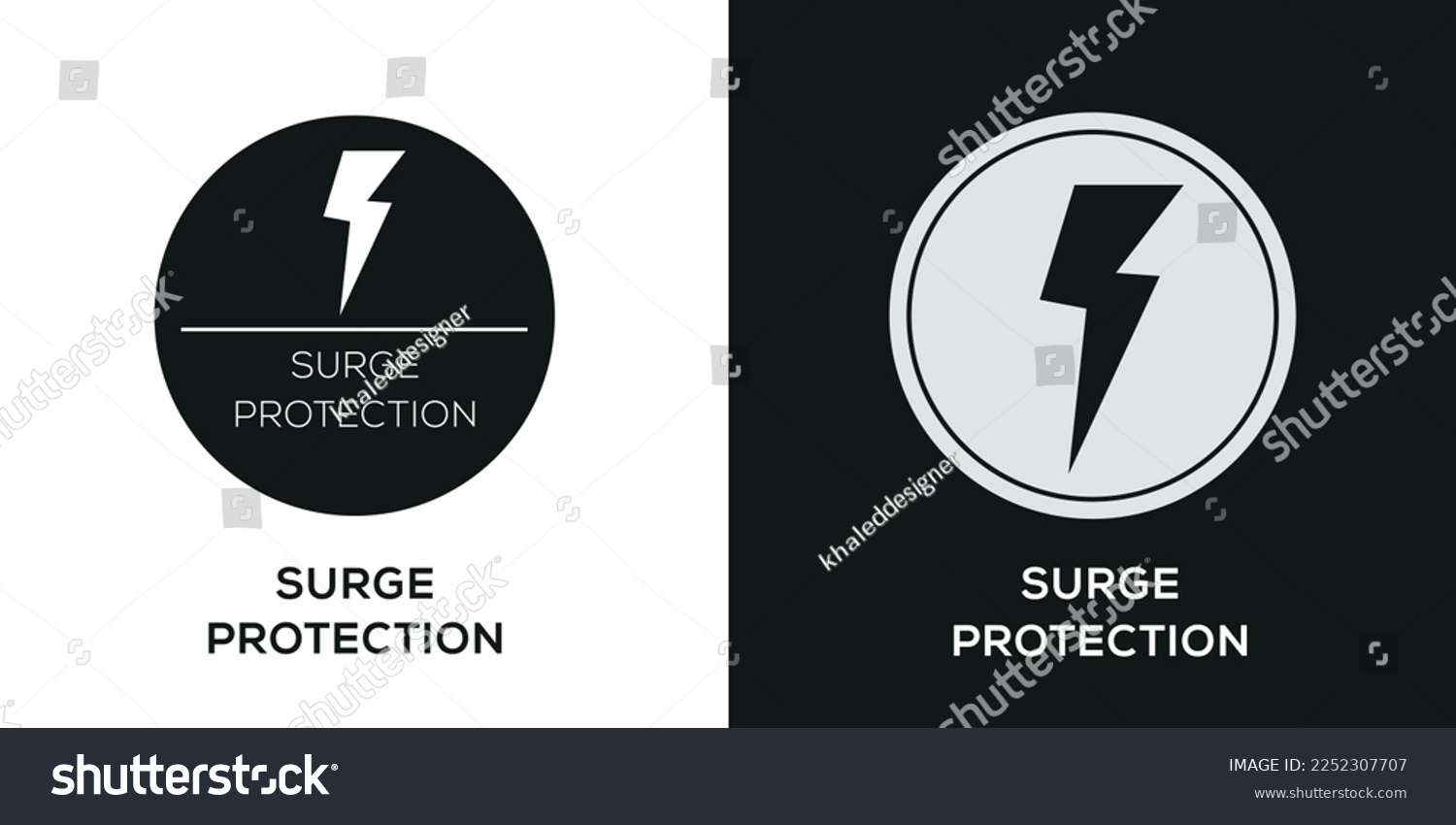Creative (Surge Protection) Icon, Vector sign. #2252307707