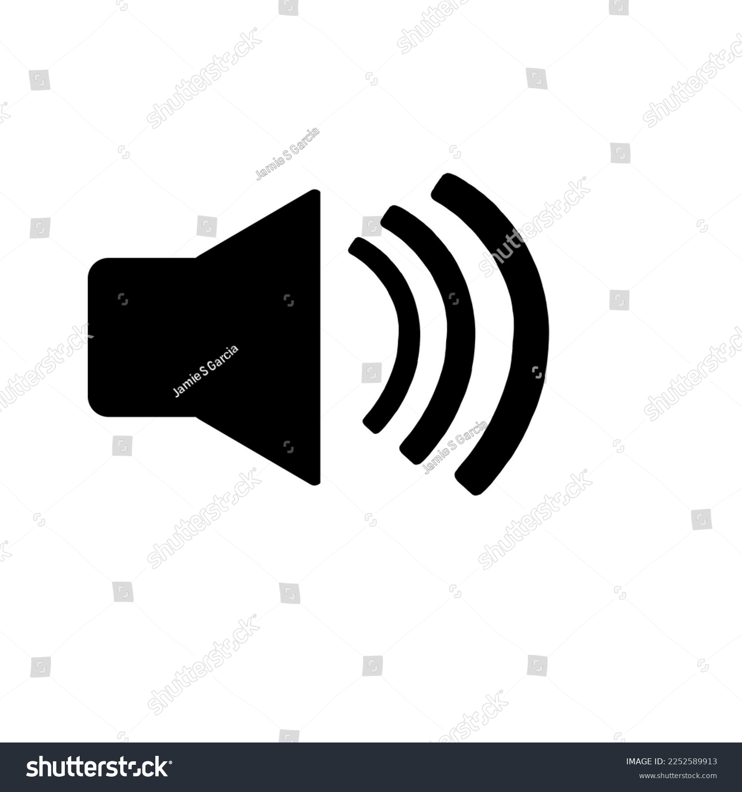 Basic sound icon or button for computer #2252589913