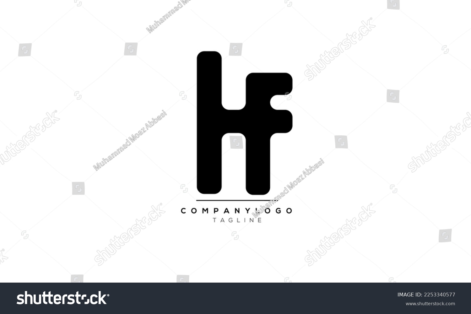 Alphabet Letters Initials Monogram Logo Hfhf Royalty Free Stock Vector 2253340577 2663