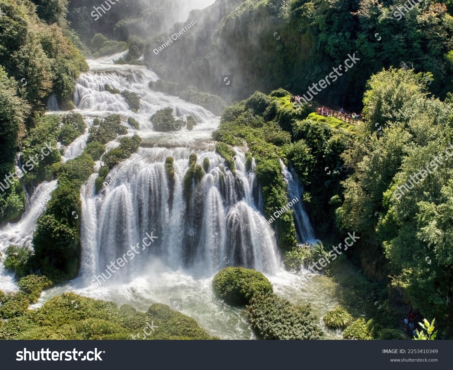 Cascata delle Marmore is a waterfall created by the romans situated near Terni, Umbria, Italy #2253410349