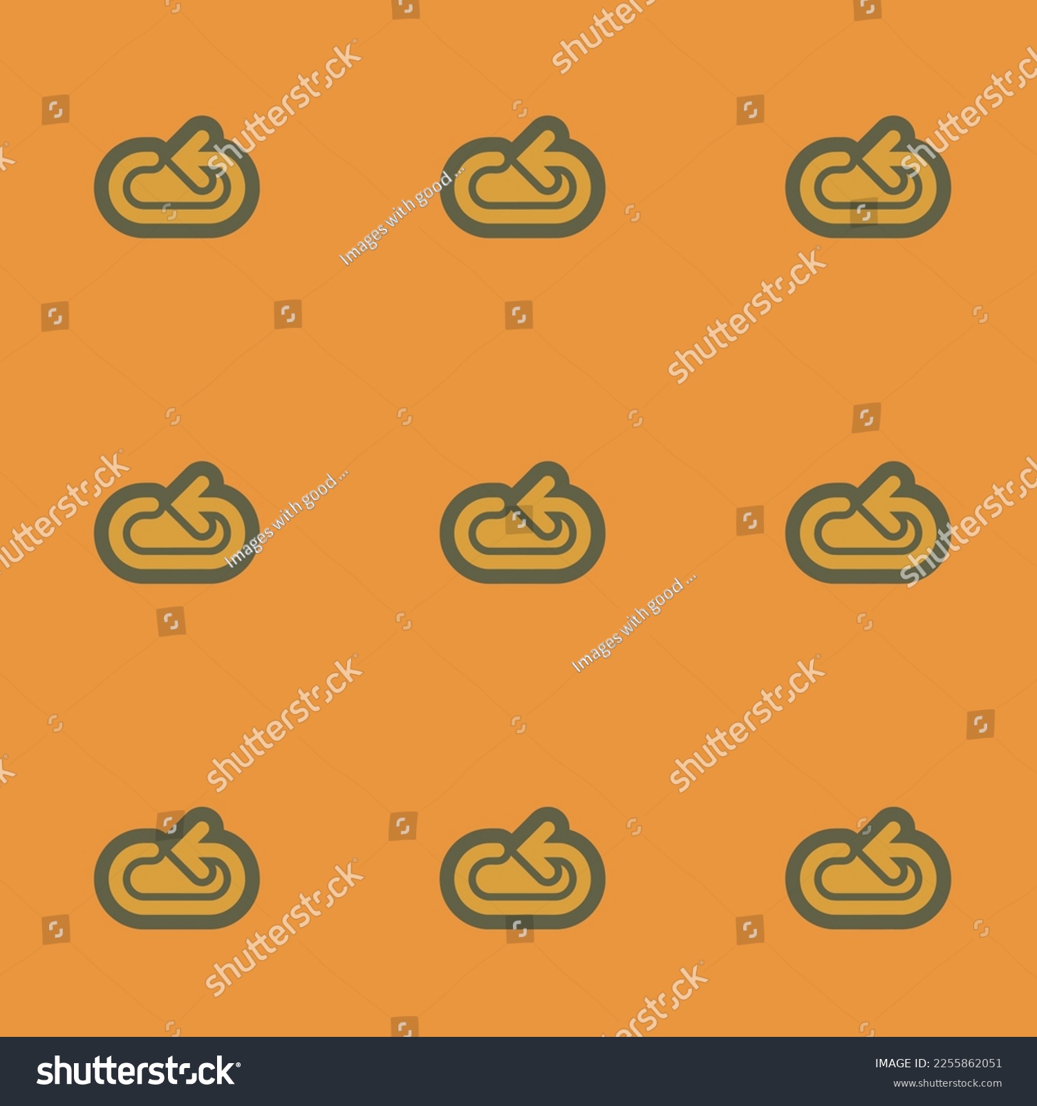 Seamless repeating tiling arrow loop outline - Royalty Free Stock ...