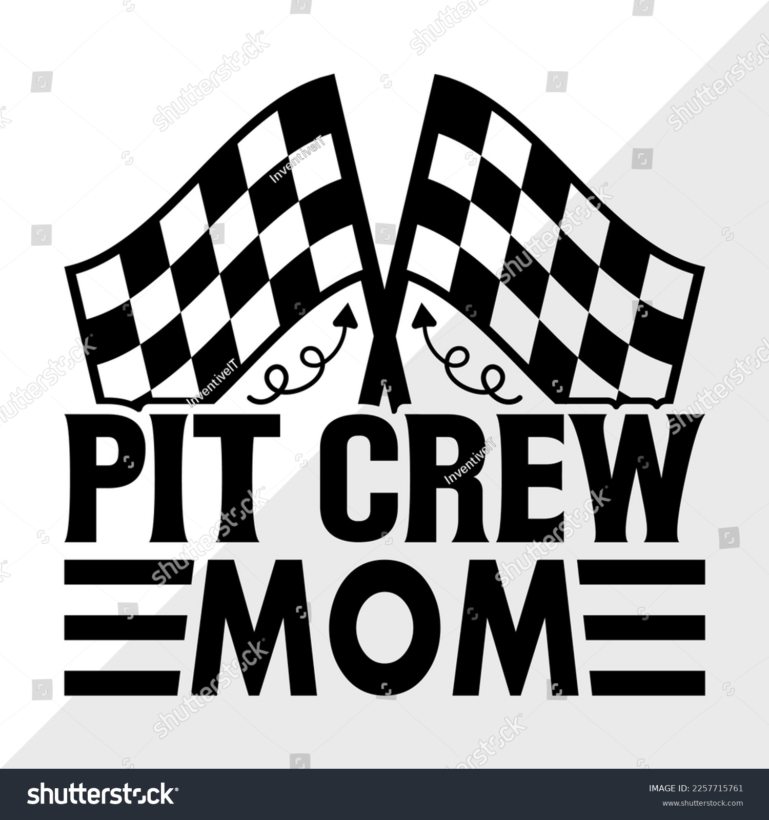 Pit Crew Mom SVG Printable Vector Illustration - Royalty Free Stock ...