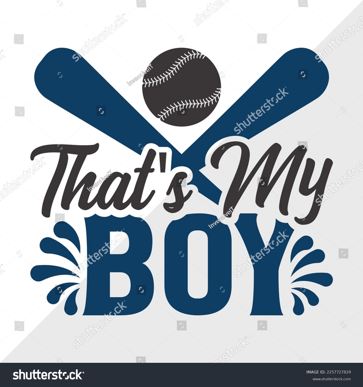 Thats My Boy Svg Printable Vector Illustration Royalty Free Stock Vector 2257727829 7936