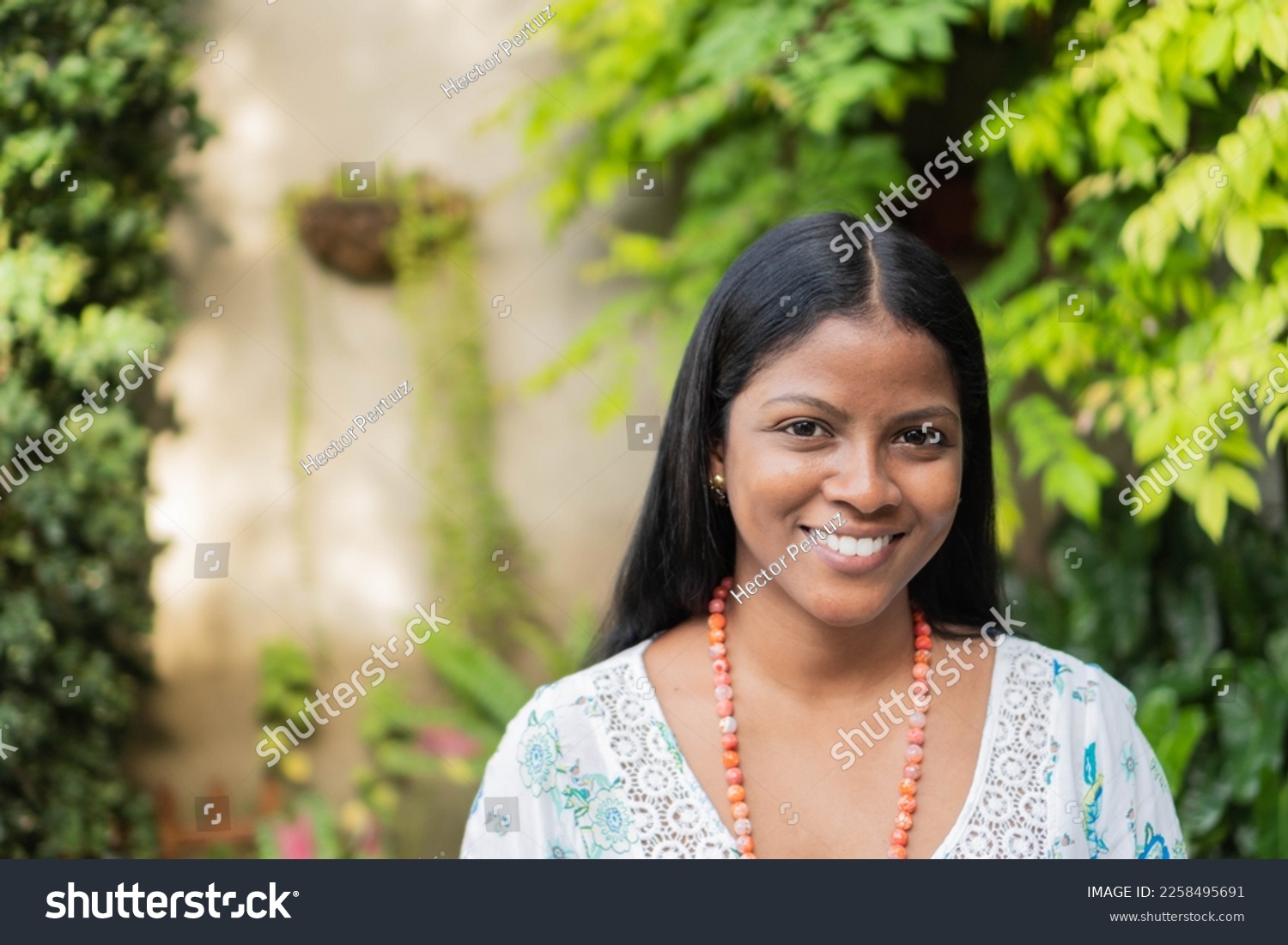 Colombian woman in traditional dress #2258495691