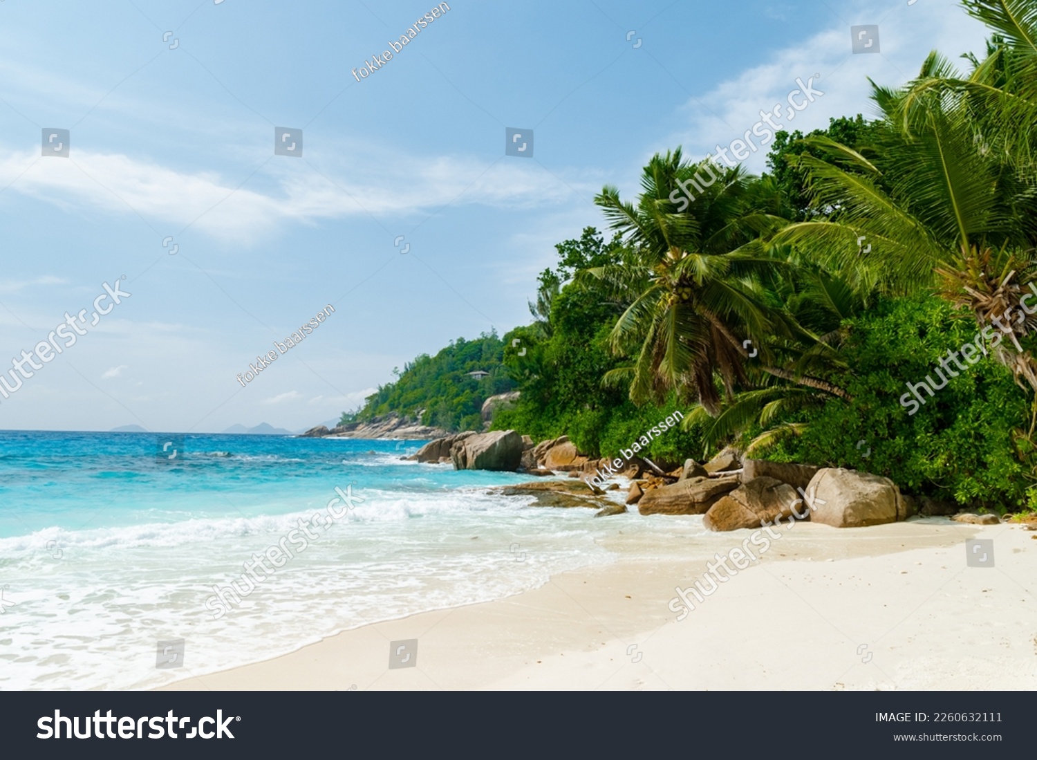 Petite Anse beach Mahe Tropical Seychelles Islands. #2260632111