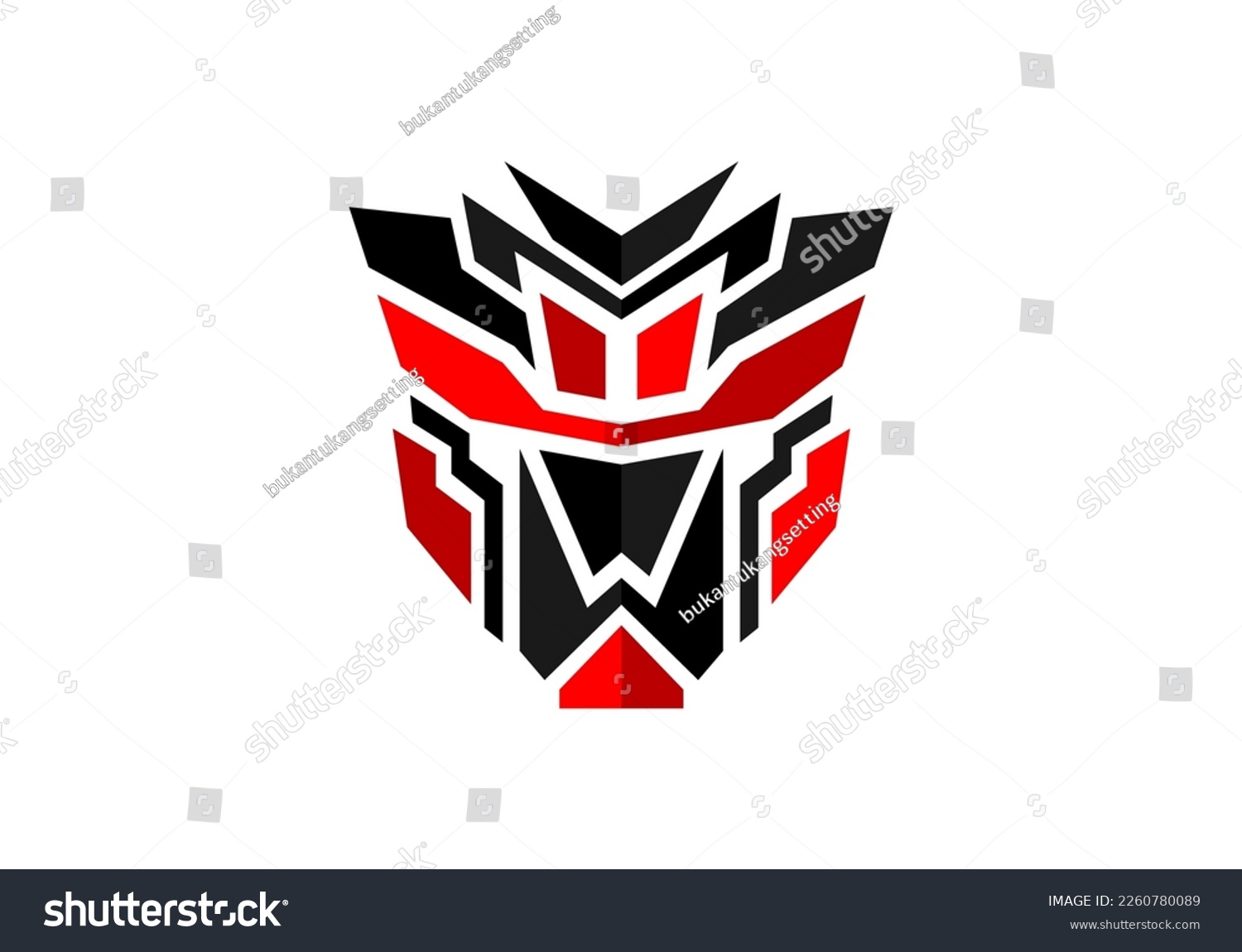 Logo Robot Transformer Vector Head Vector New - Royalty Free Stock ...