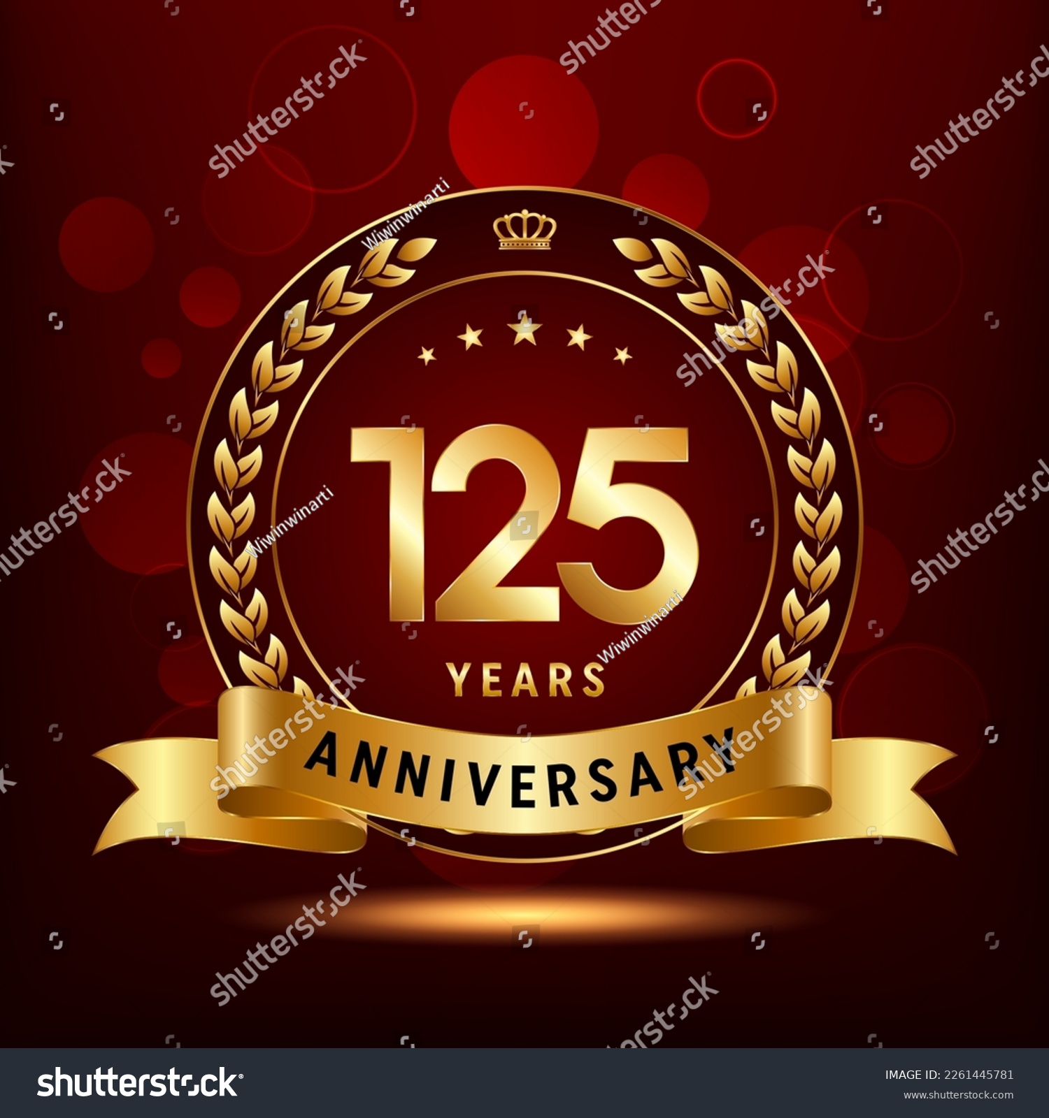 125th Anniversary Celebration. Anniversary logo - Royalty Free Stock ...