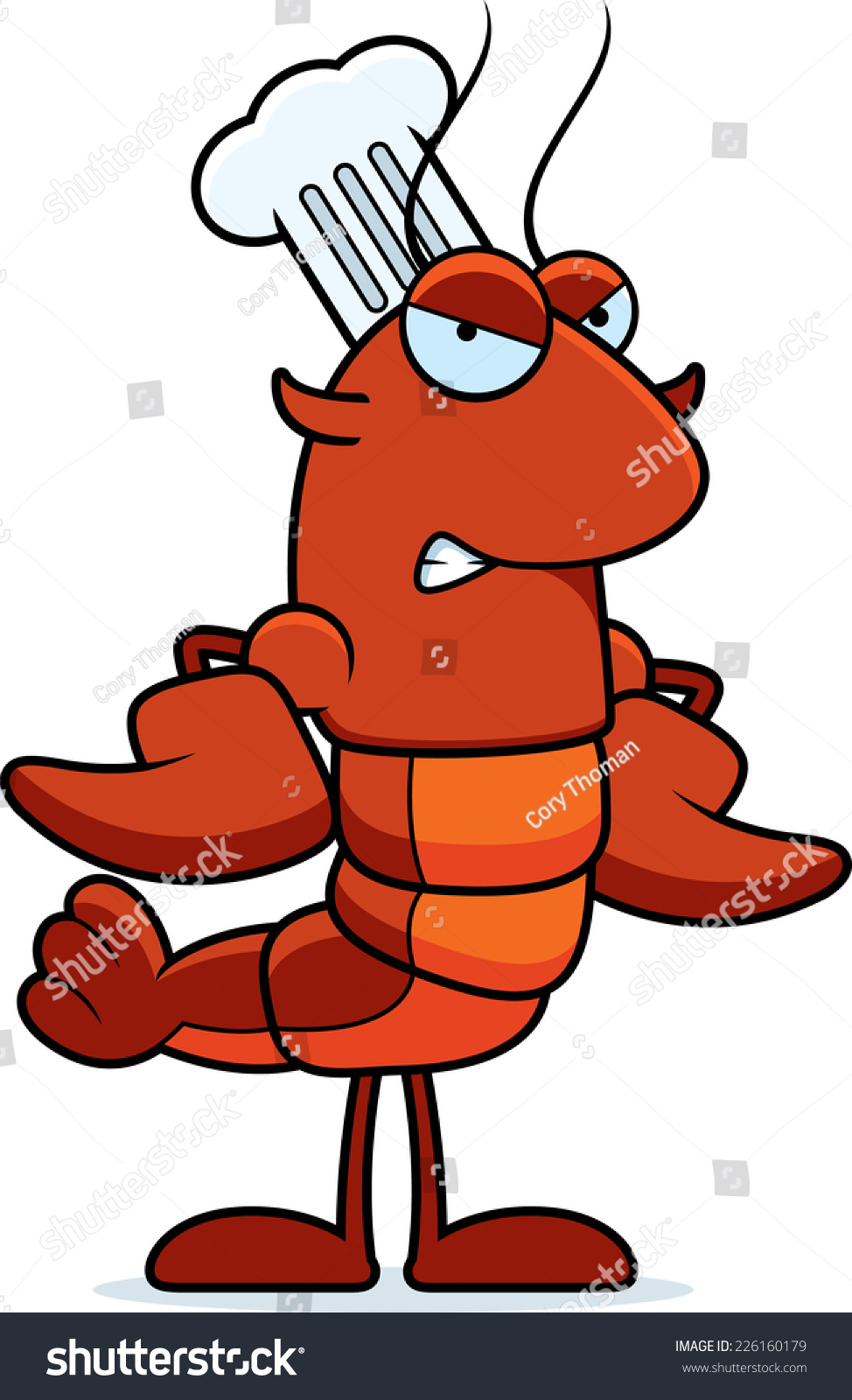 A cartoon illustration of a crawfish chef - Royalty Free Stock Vector ...