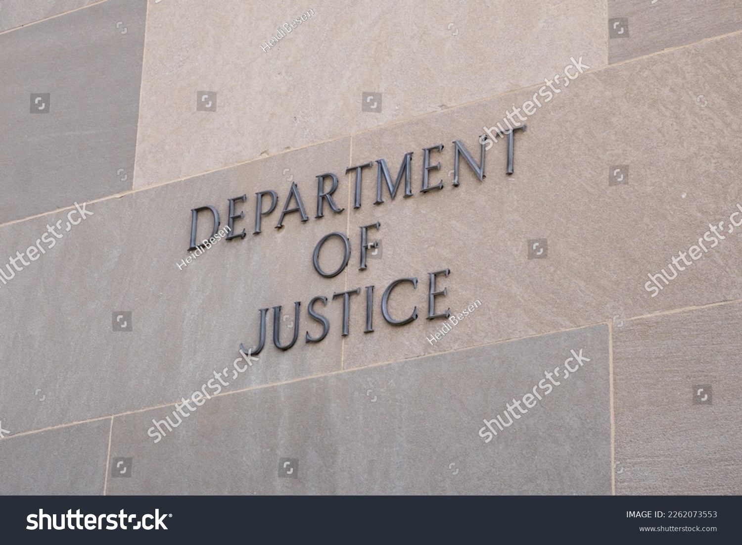 Sign at the United States Department of Justice in Washington, DC #2262073553