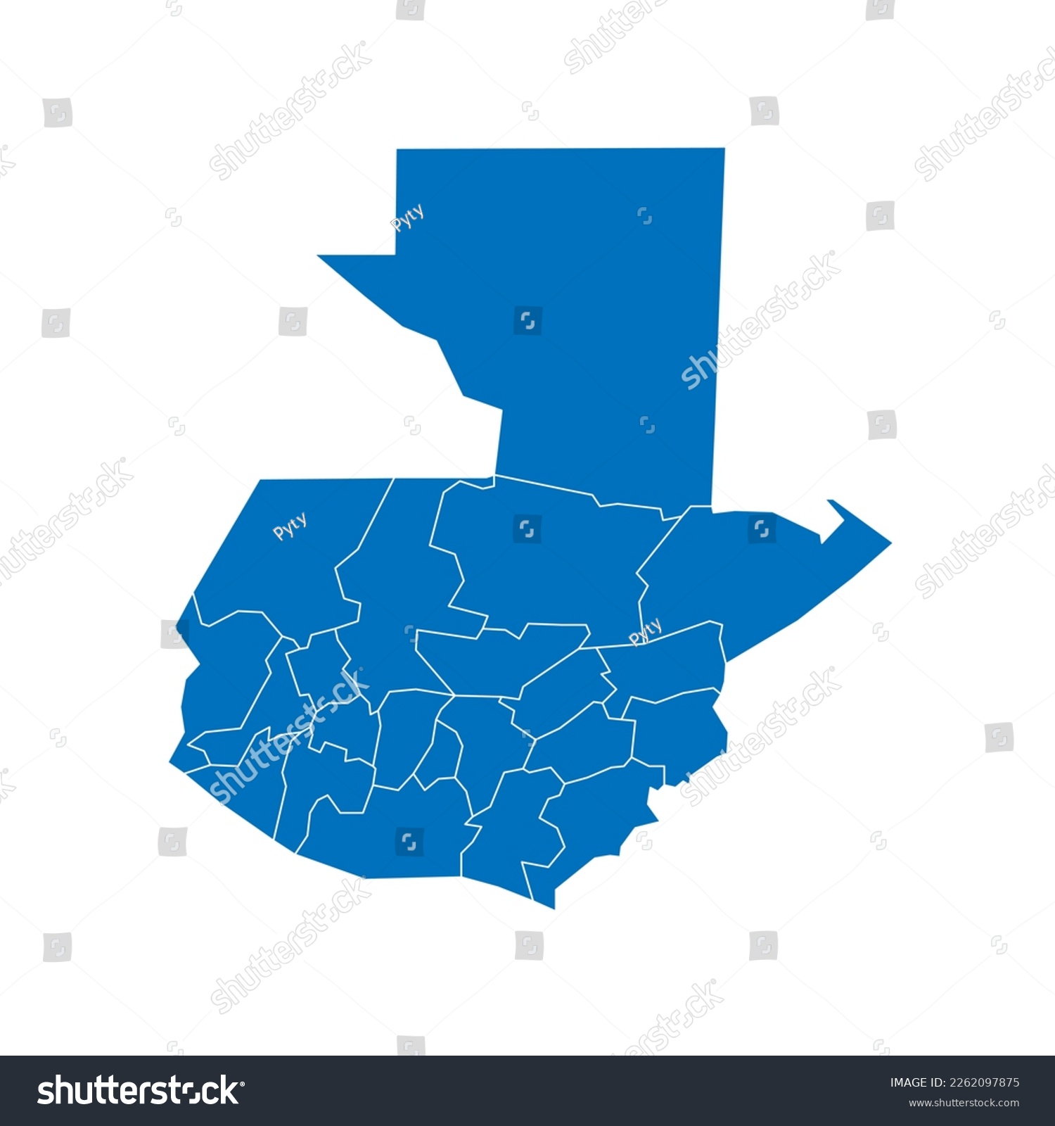 Guatemala Political Map Of Administrative Royalty Free Stock Vector Avopix 2262097875