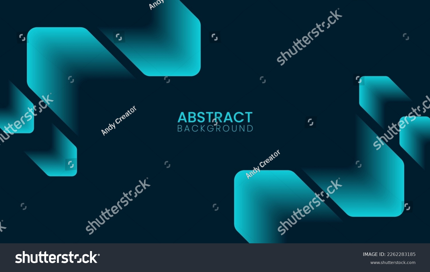 Dark abstract background with dark blue green turquoise background with abstract shape, dynamic and sport banner concept #2262283185